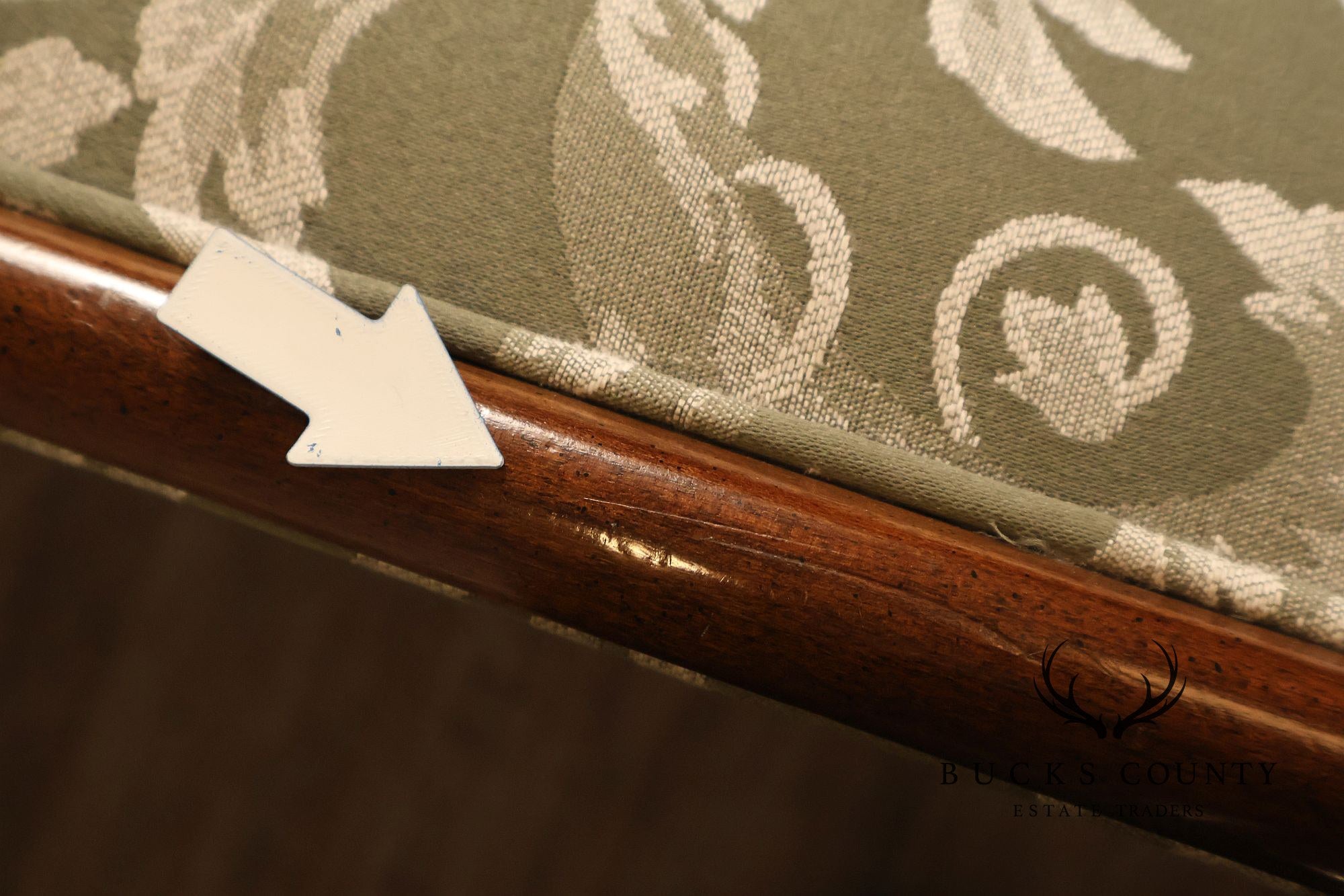Sheraton Style Custom Upholstered Loveseat