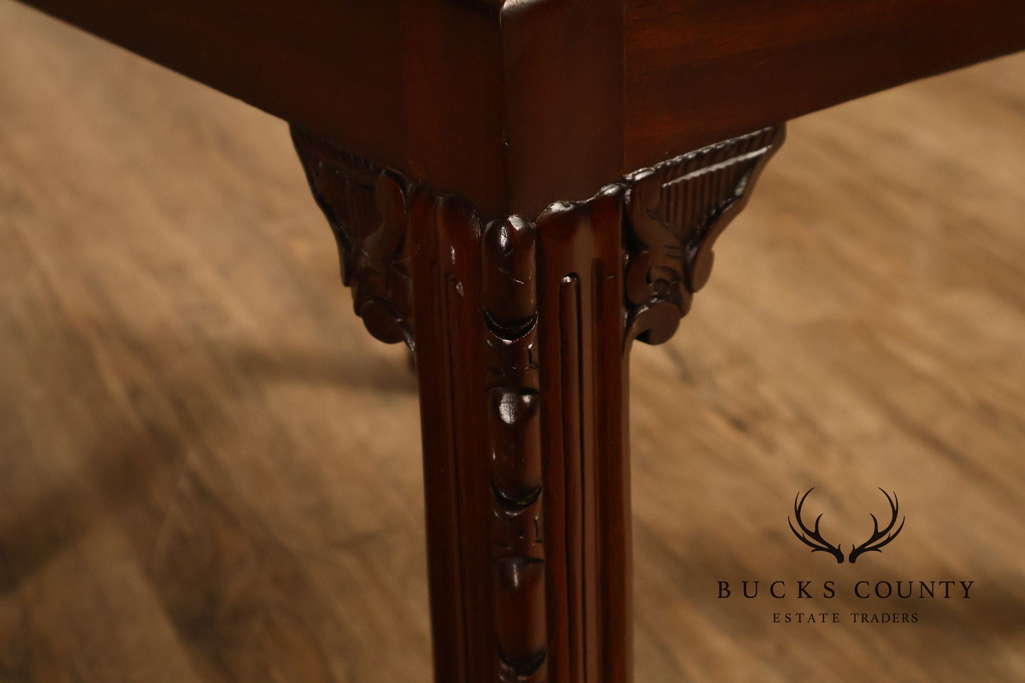 Maitland Smith Set Of 10 Chippendale Style Carved Mahogany Dining Chairs