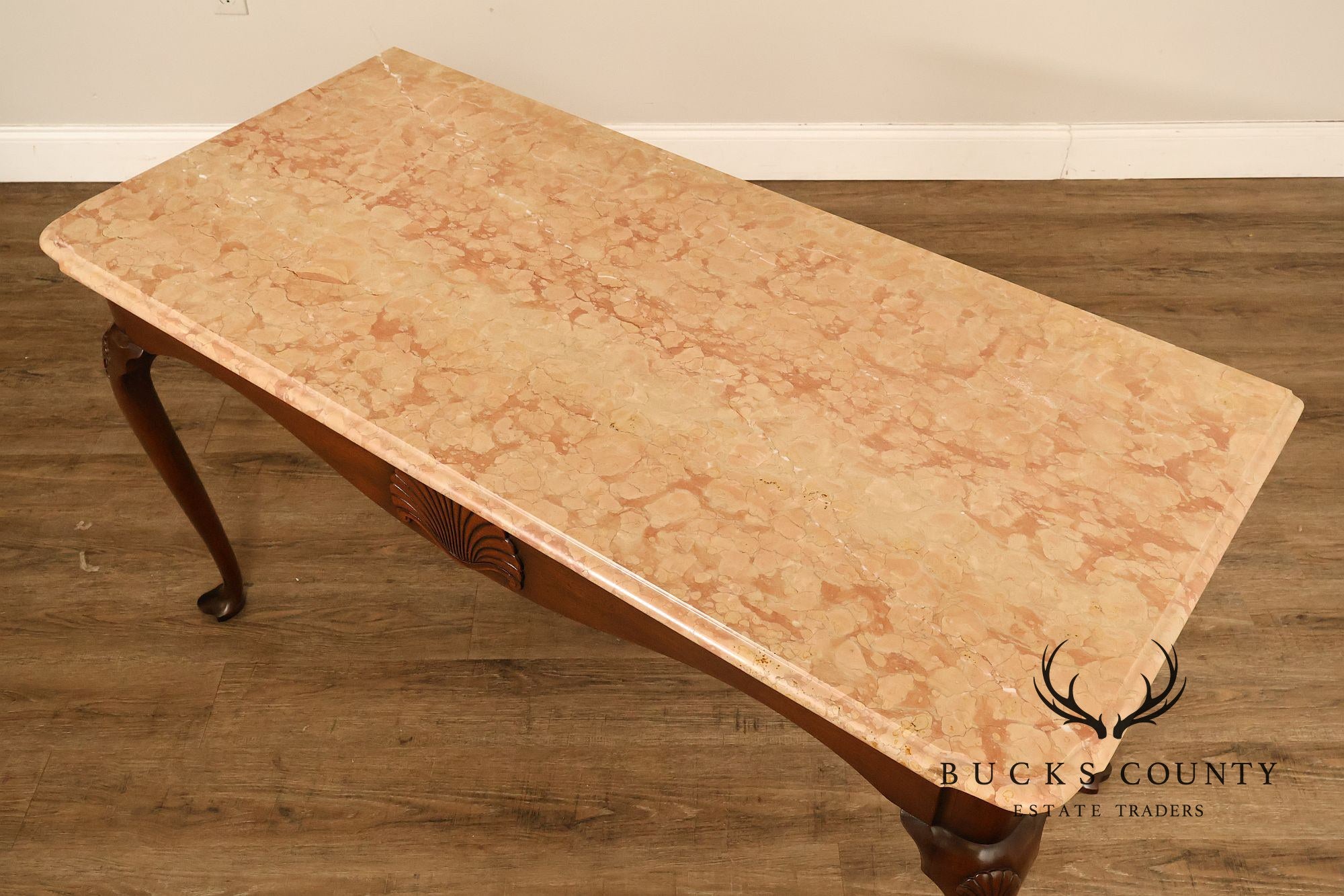 Kittinger Colonial Williamsburg Marble Top Mahogany Server