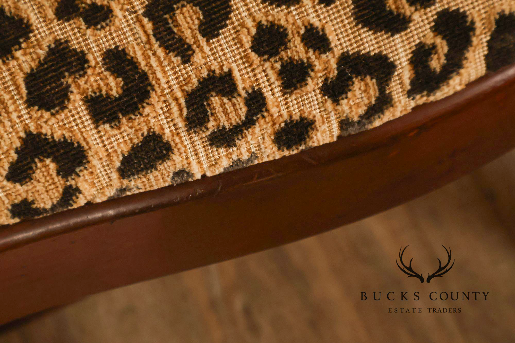 1930's Vintage Walnut Vanity Bench