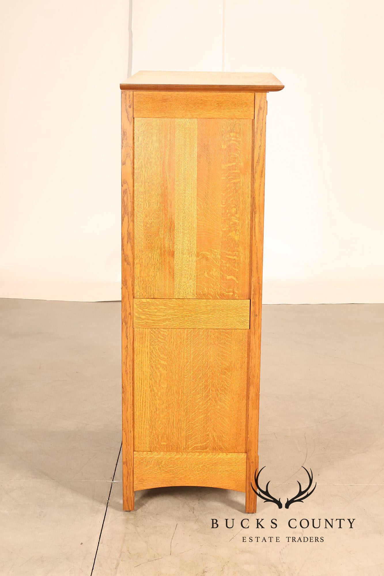 Stickley Mission Collection Oak Entertainment Armoire