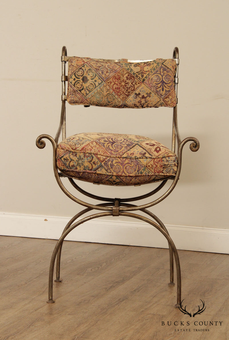 SHB Industrial Steel Directoire Style Arm Chair