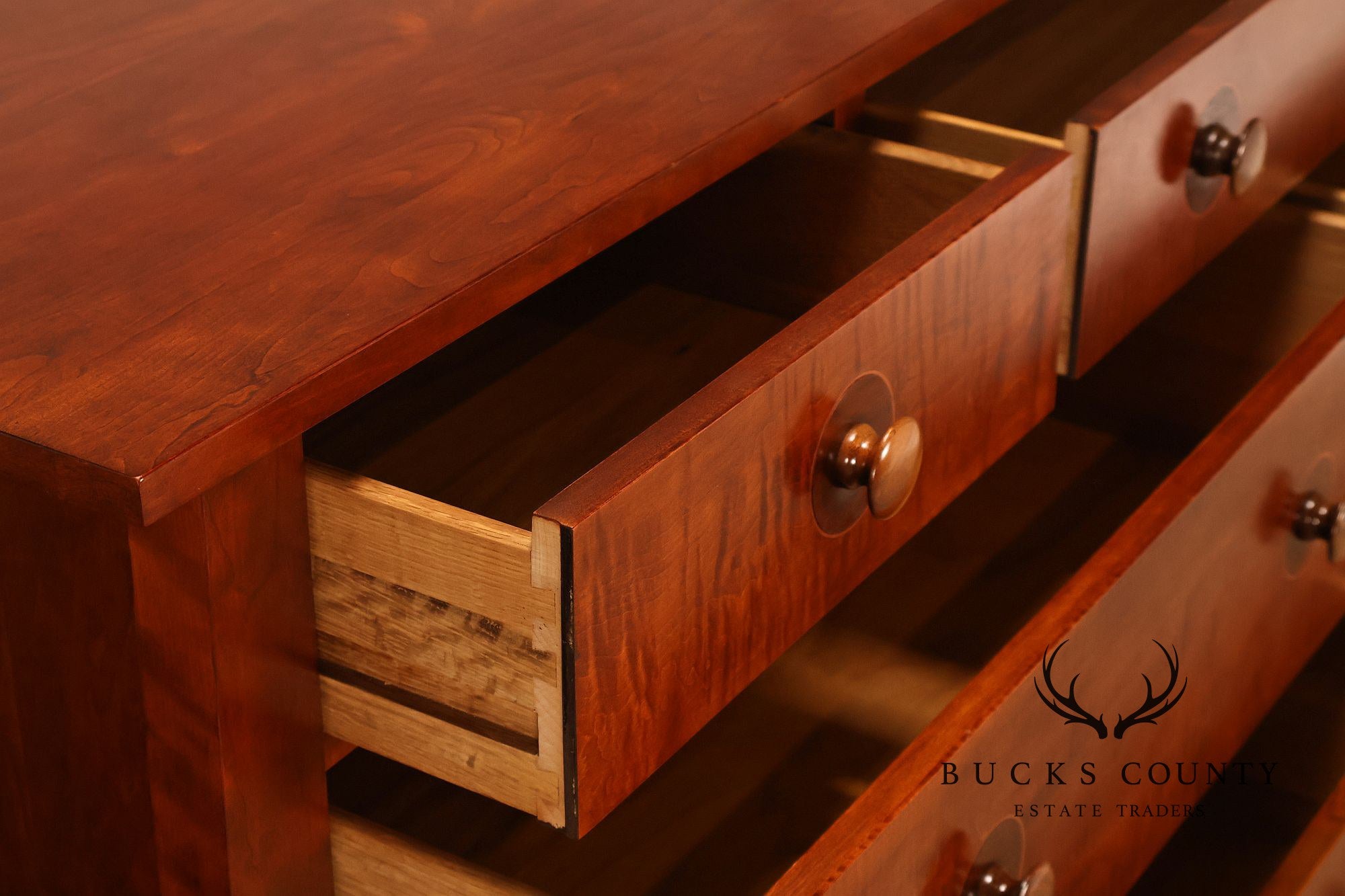Stickley Mission Collection Harvey Ellis Cherry Nine Drawer Dresser
