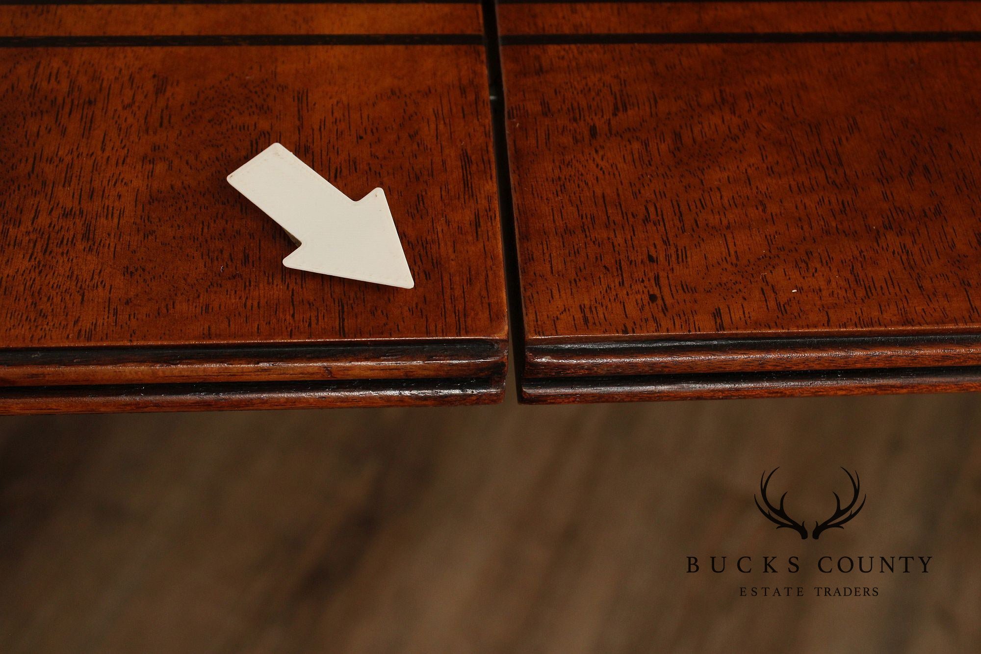 Empire Style Double Pedestal Mahogany Dining Table