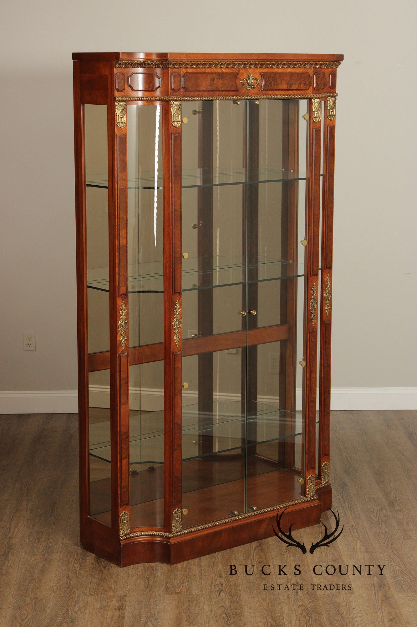 Henredon 'Grand Provenance' Walnut Display Cabinet