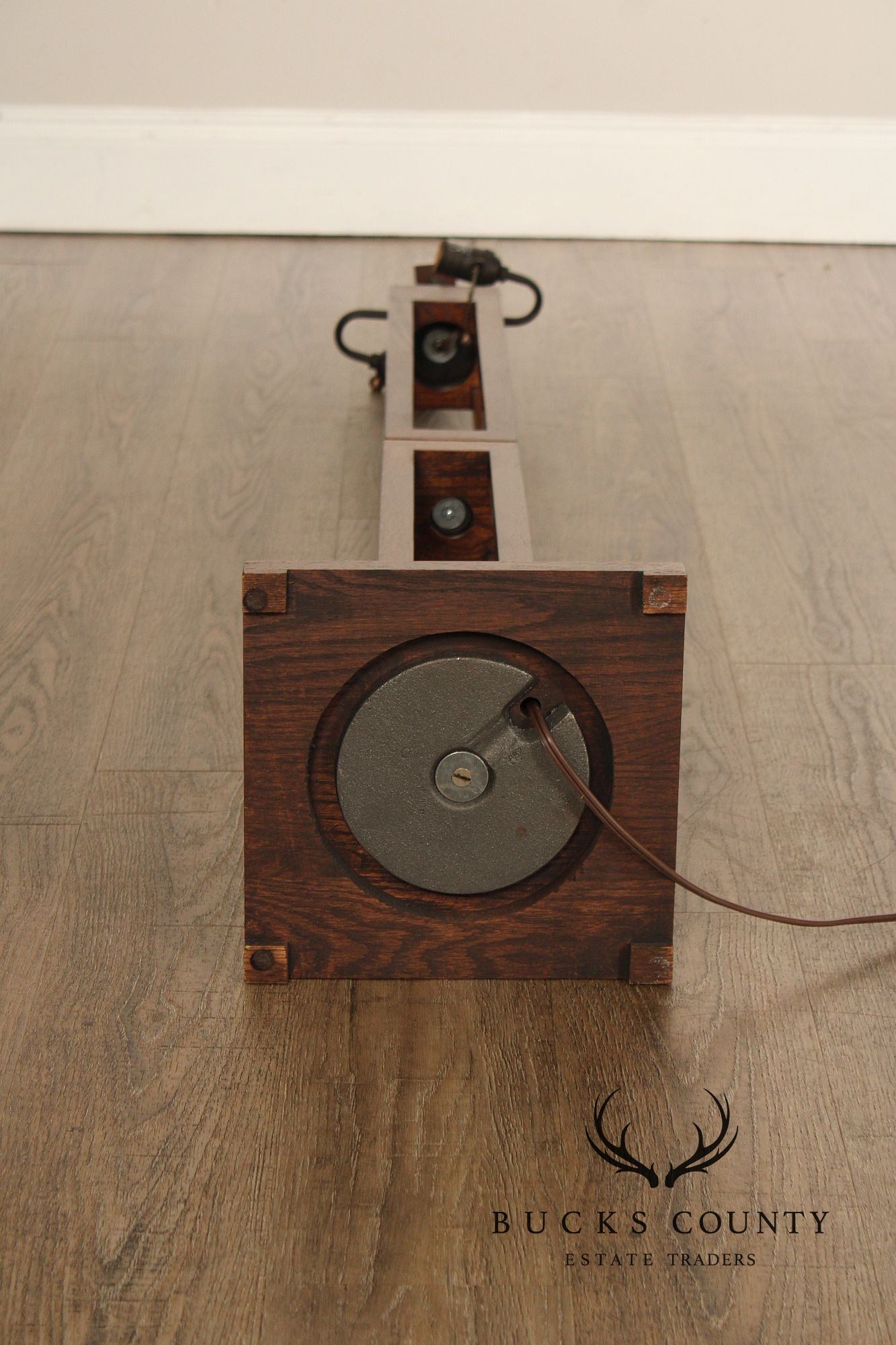 Quoizel Arts & Crafts Style Oak Floor Lamp
