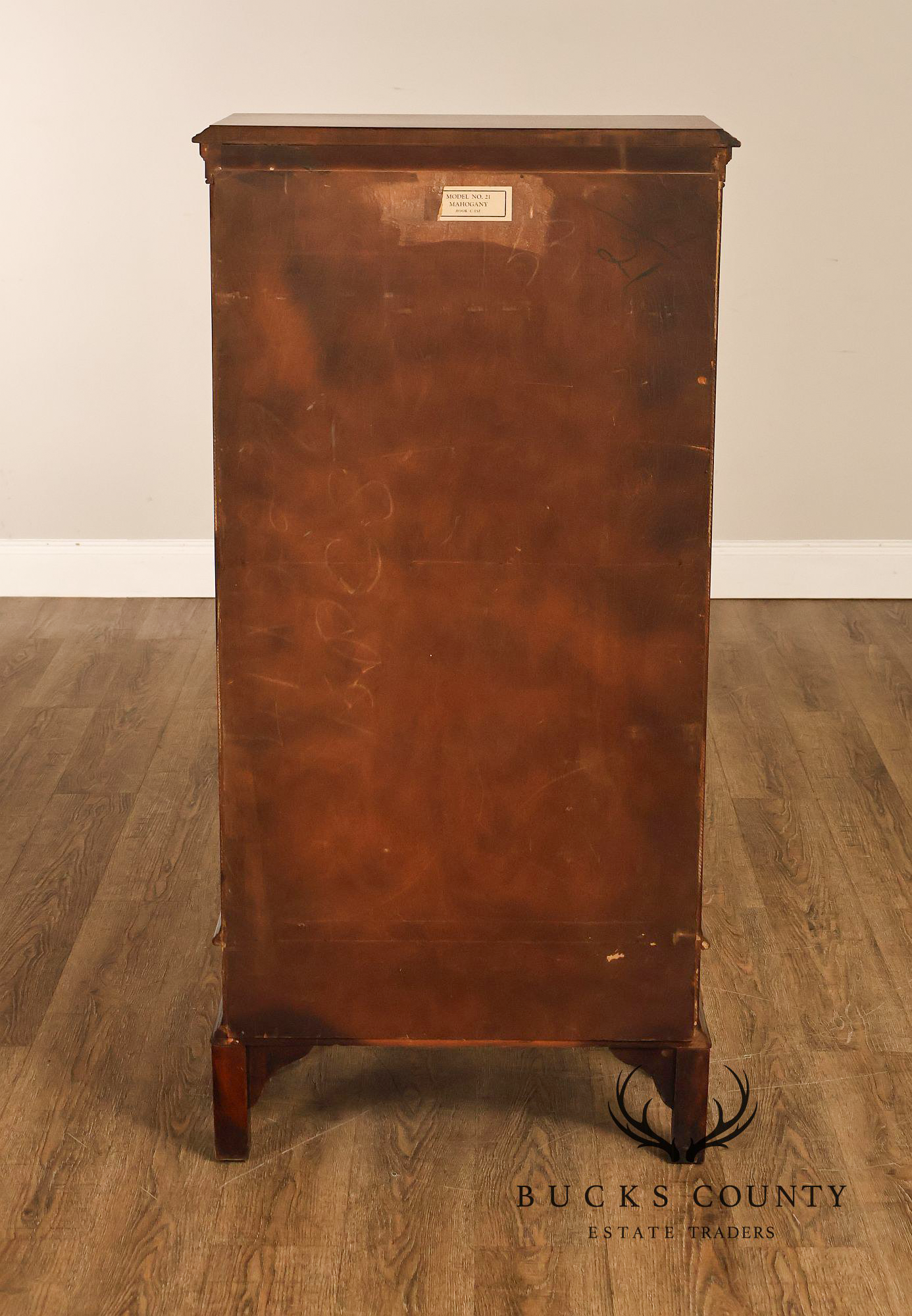 1940's Chippendale Style Mahogany Single Door By Wasmuth-Goodrich