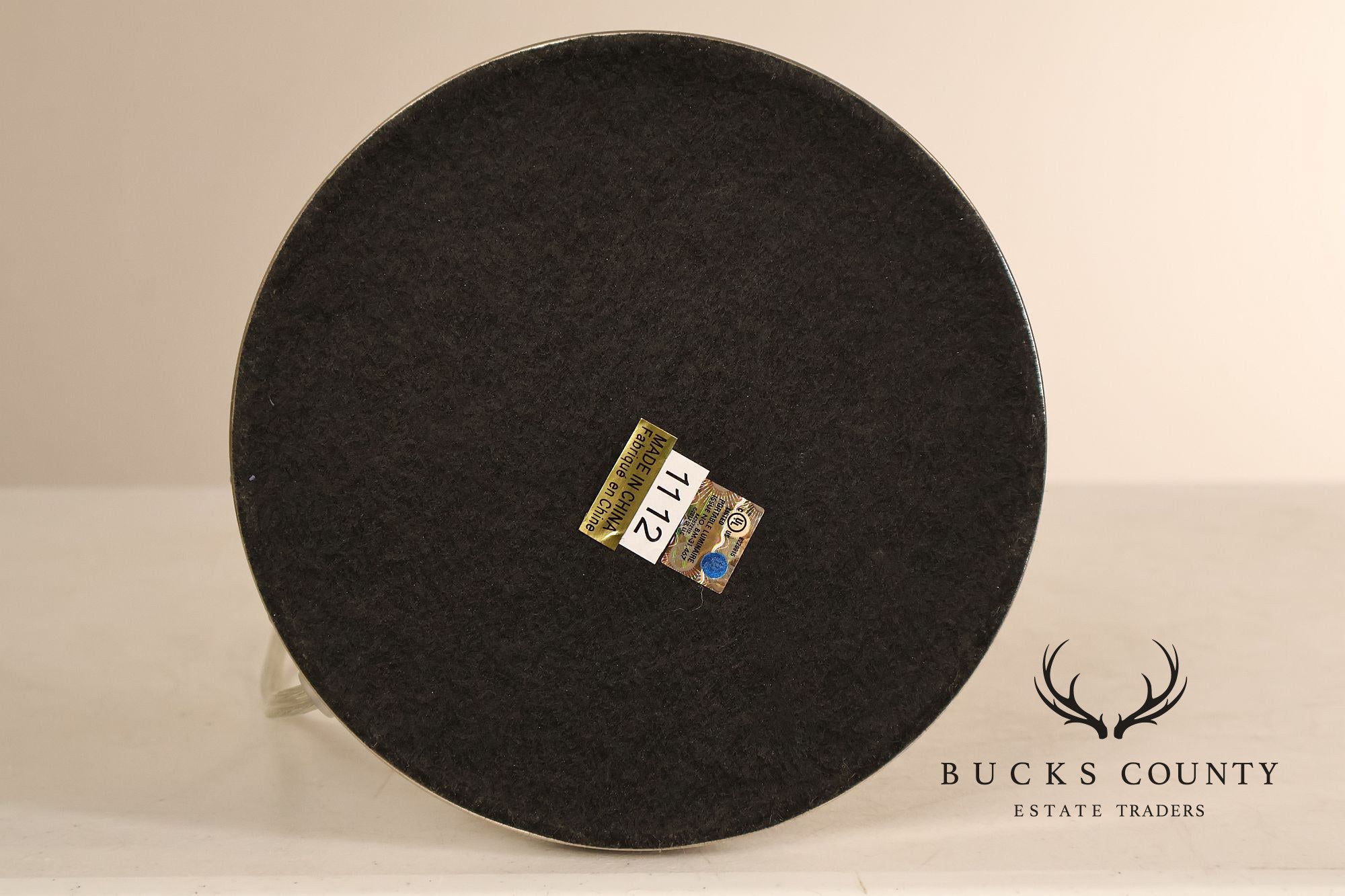 Ralph Lauren Pair of Chrome Candlestick Table Lamps