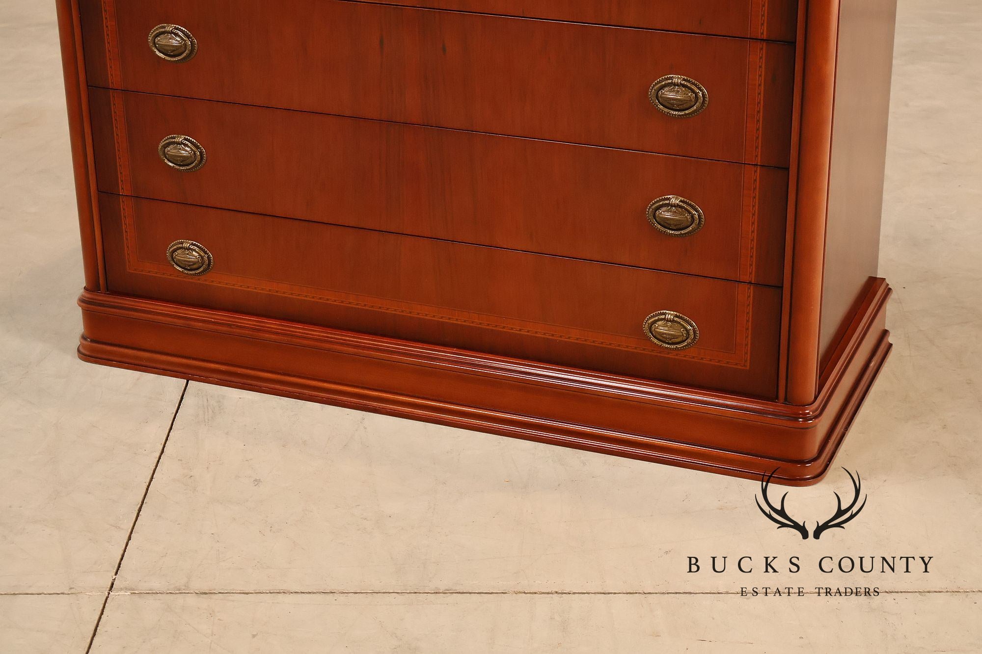 Edwardian Style Inlaid Mahogany Chest of Drawers