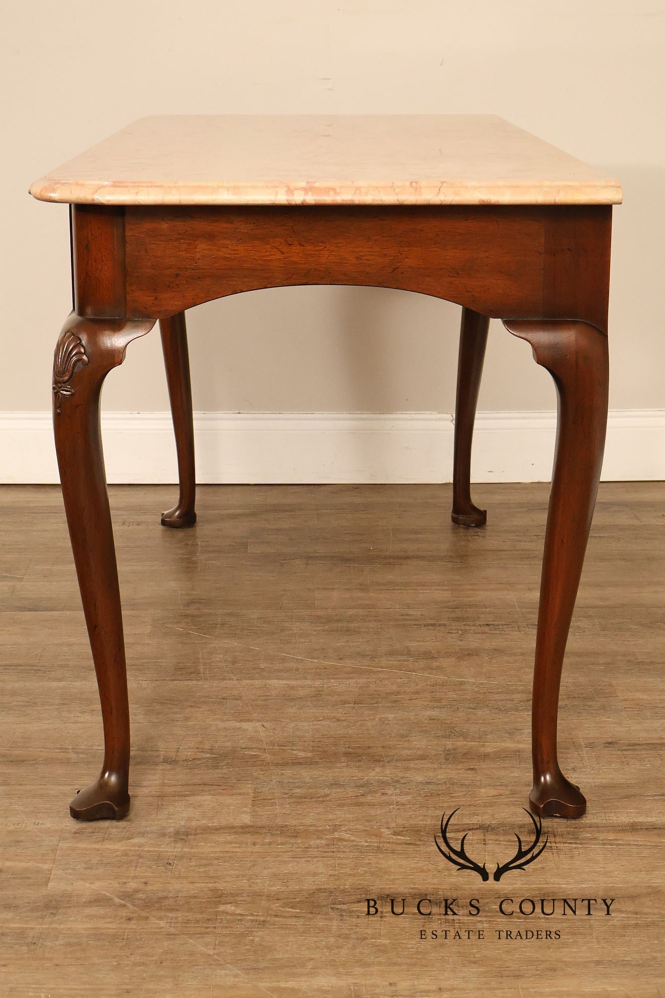 Kittinger Colonial Williamsburg Marble Top Mahogany Server