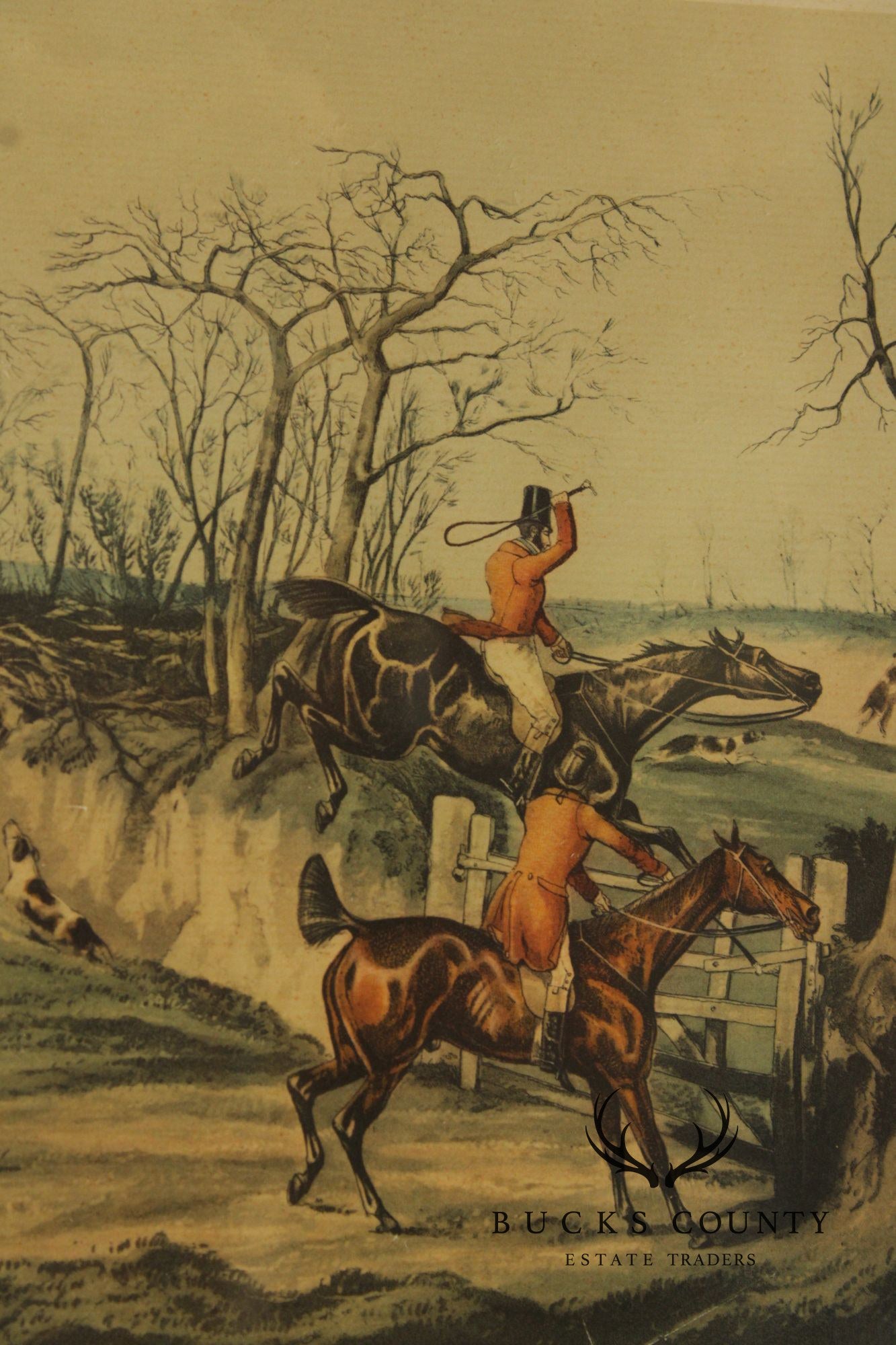 Henry Thomas Alken Vintage Pair of Framed English Hunt Prints