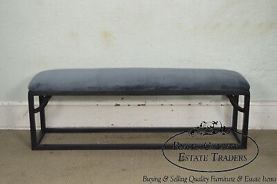 Custom Black Painted Long Bench (A)