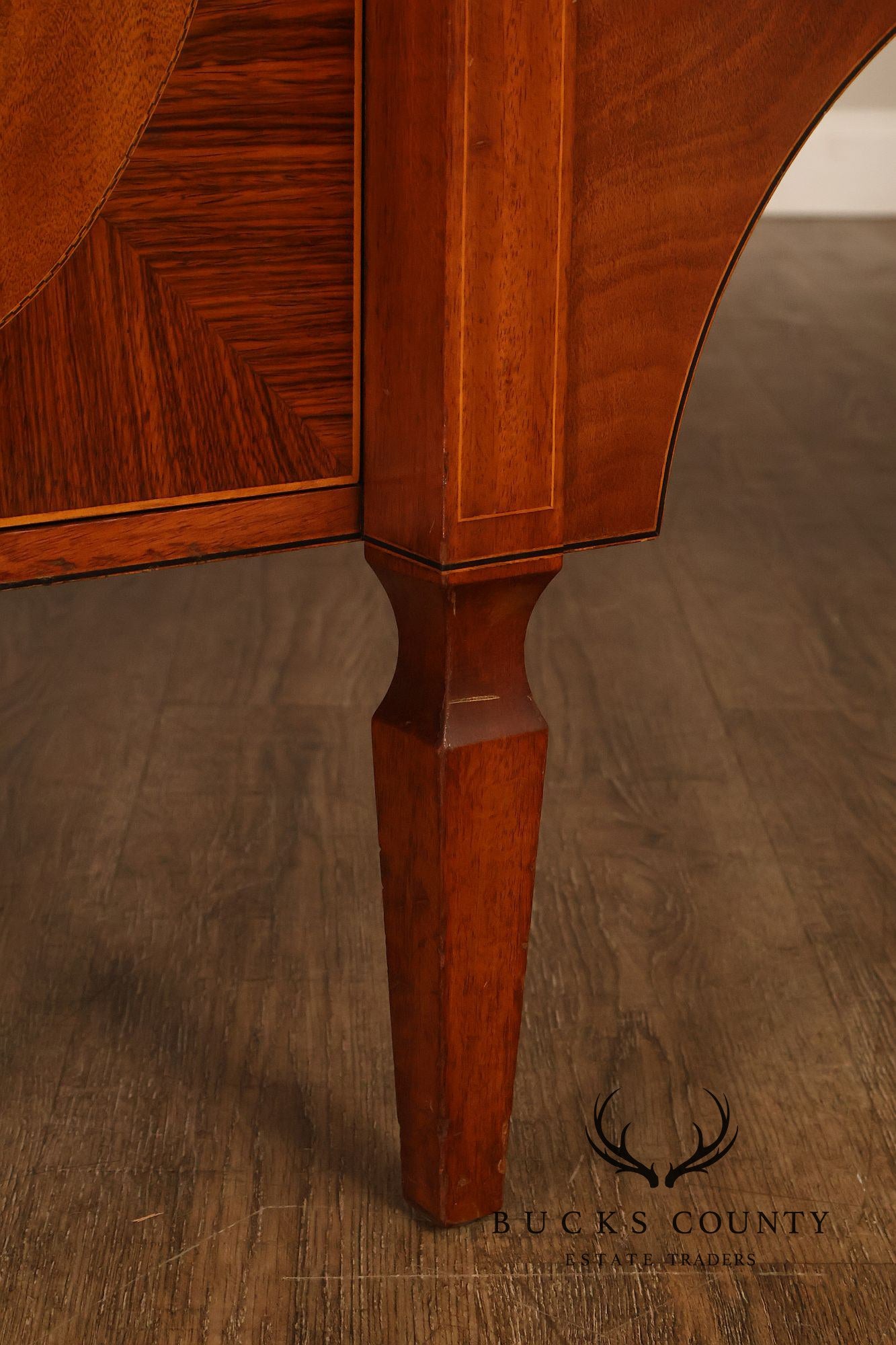 H. Sacks & Sons Marlboro Manor Federal Style Vintage Mahogany Breakfront Bookcase