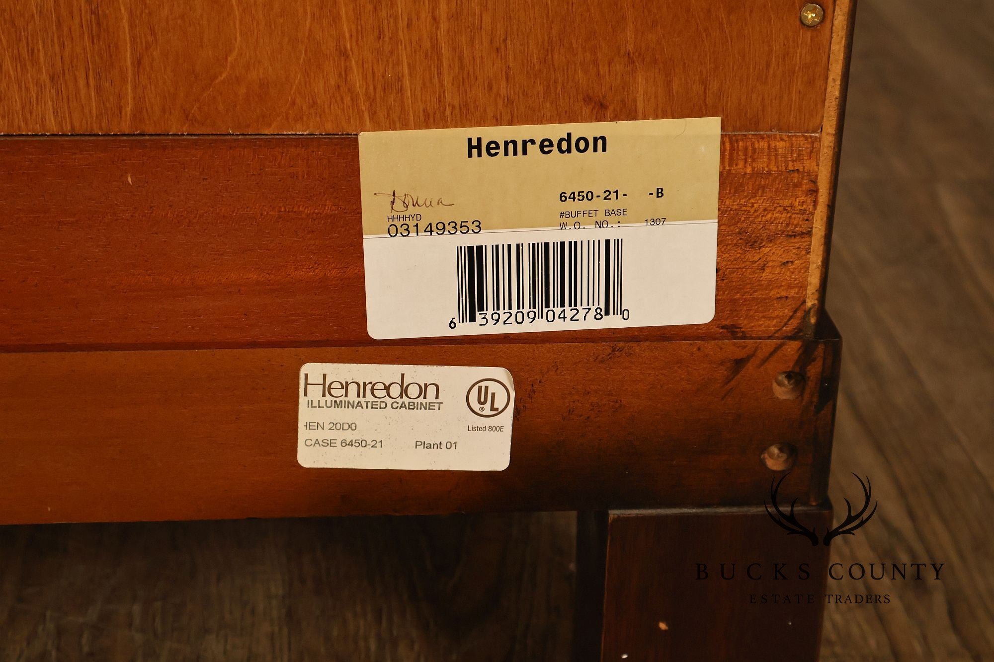 Henredon Historic Natchez Collection Marble Top Mahogany Sideboard