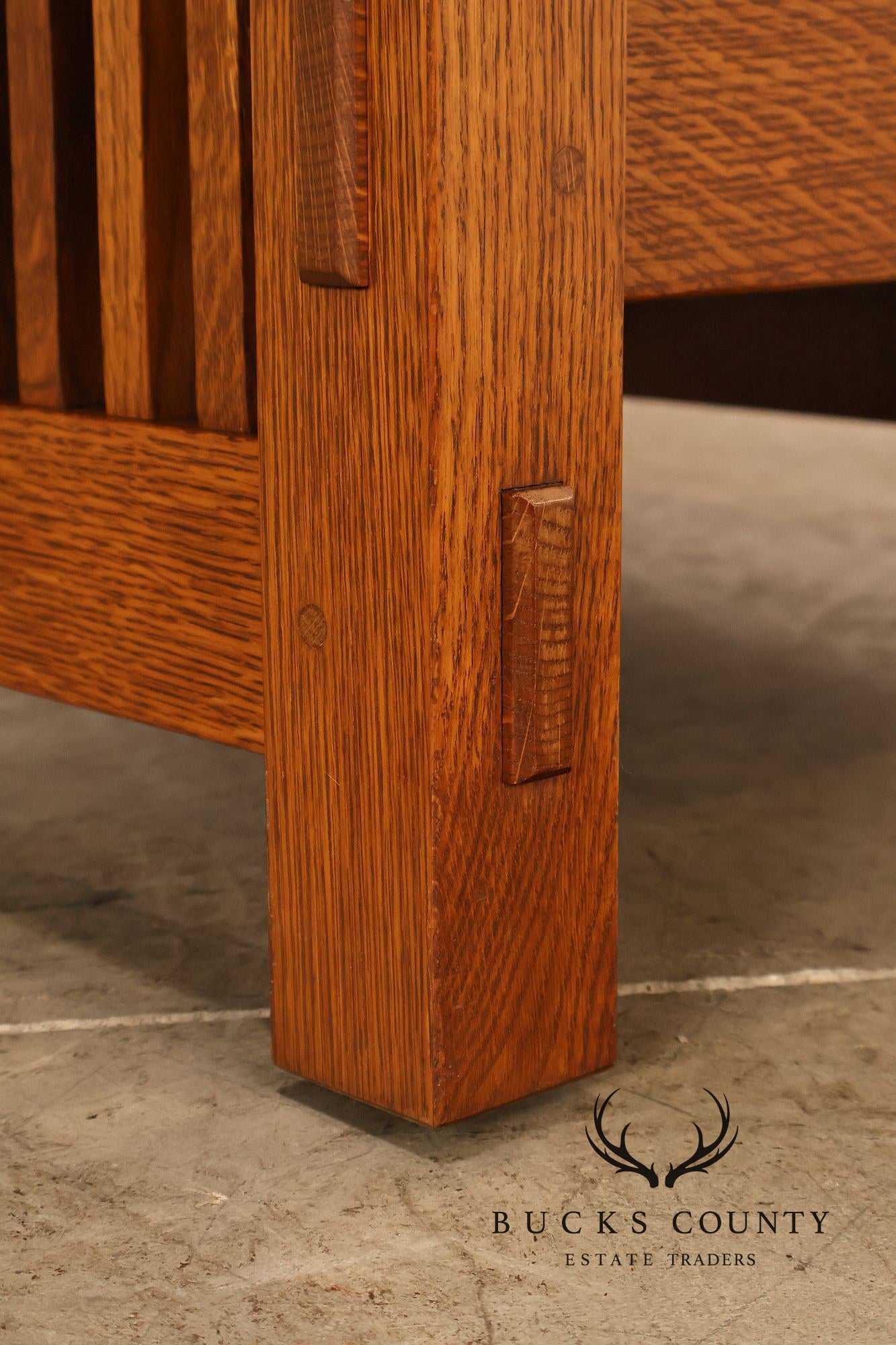Stickley Mission Collection Oak Bent Arm Morris Chair