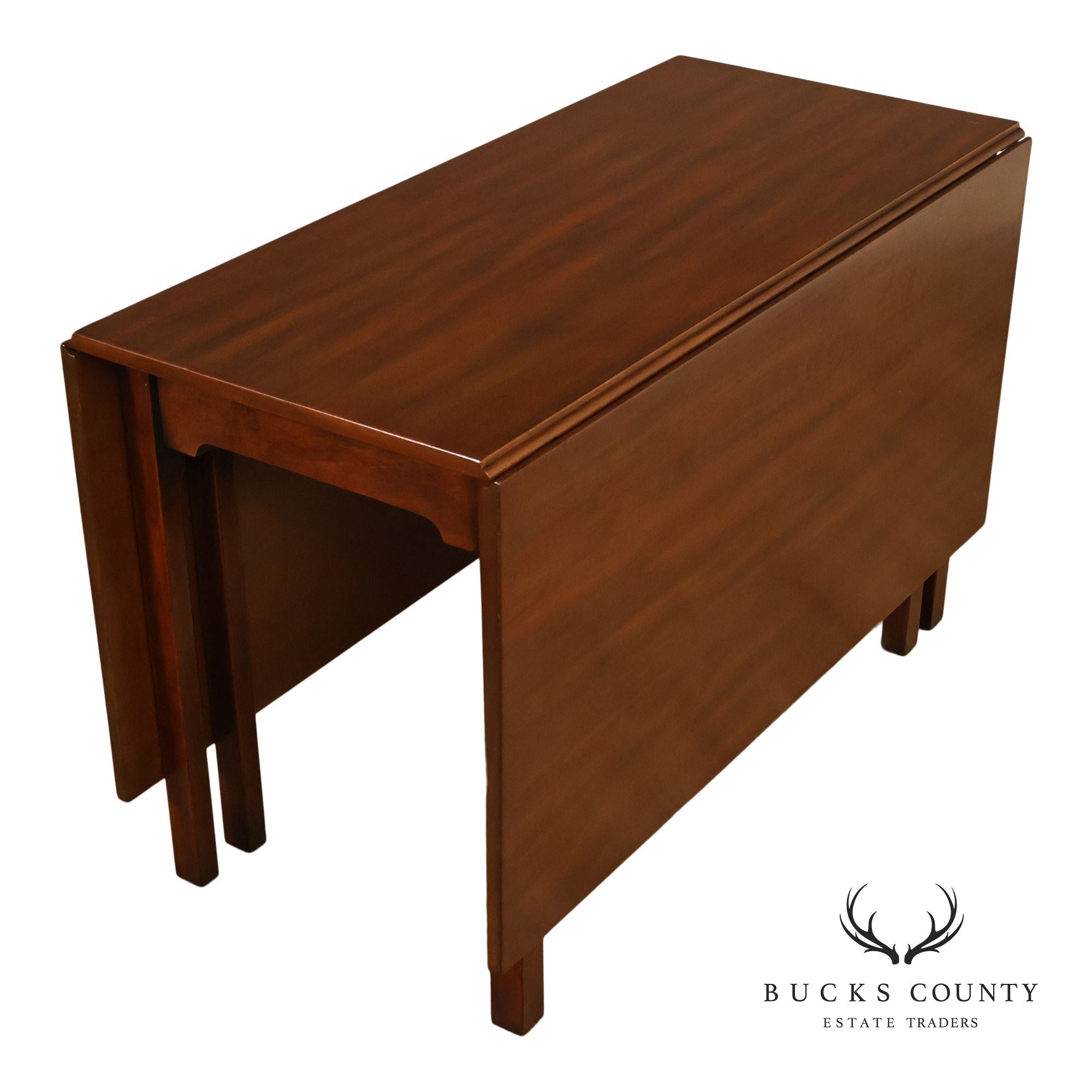 Kittinger Colonial Williamsburg Mahogany Drop Leaf Dining Table