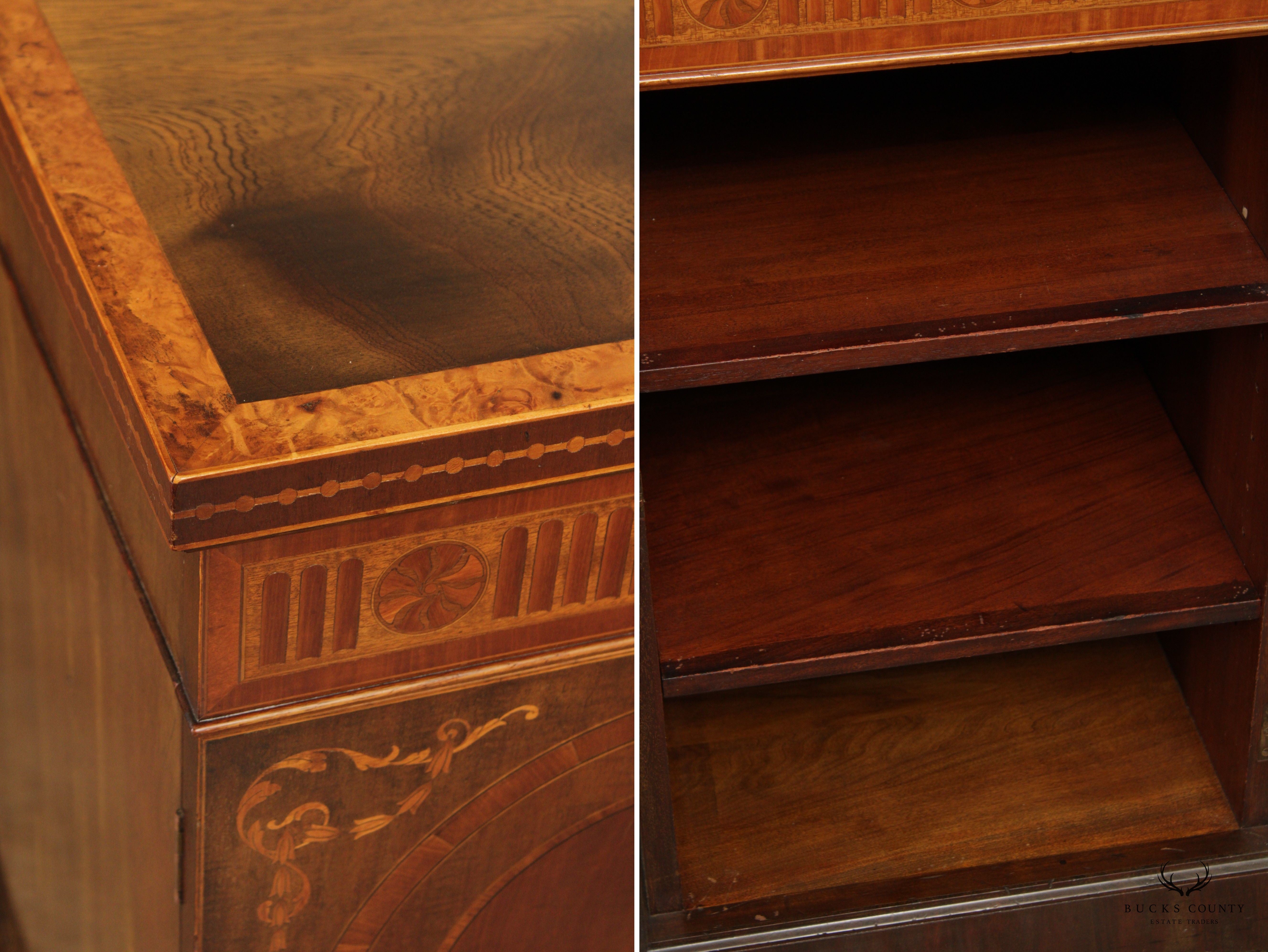 Antique Edwardian Inlaid Mahogany Sideboard