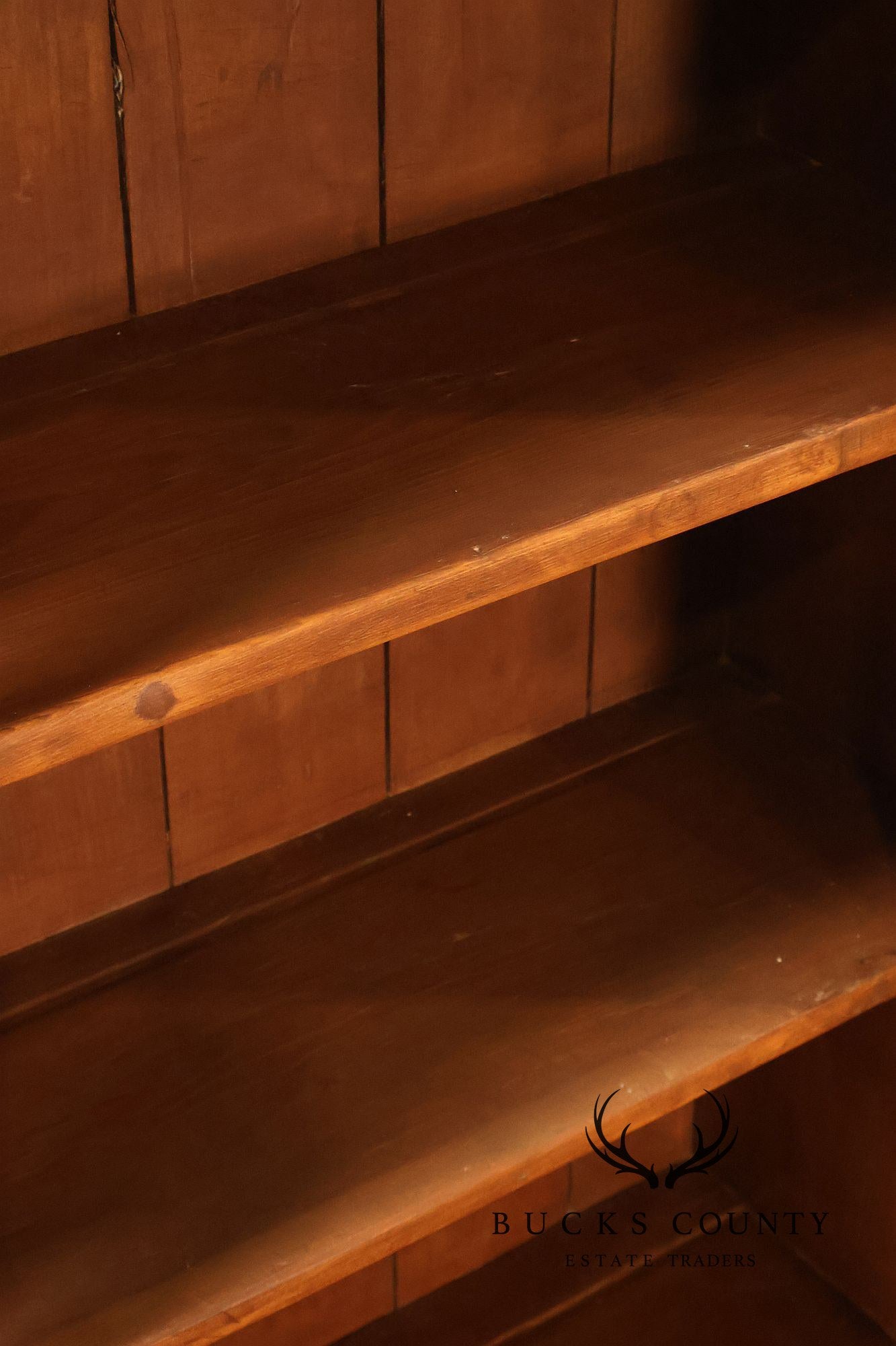 Antique American Primitive Pine Step Back Cupboard