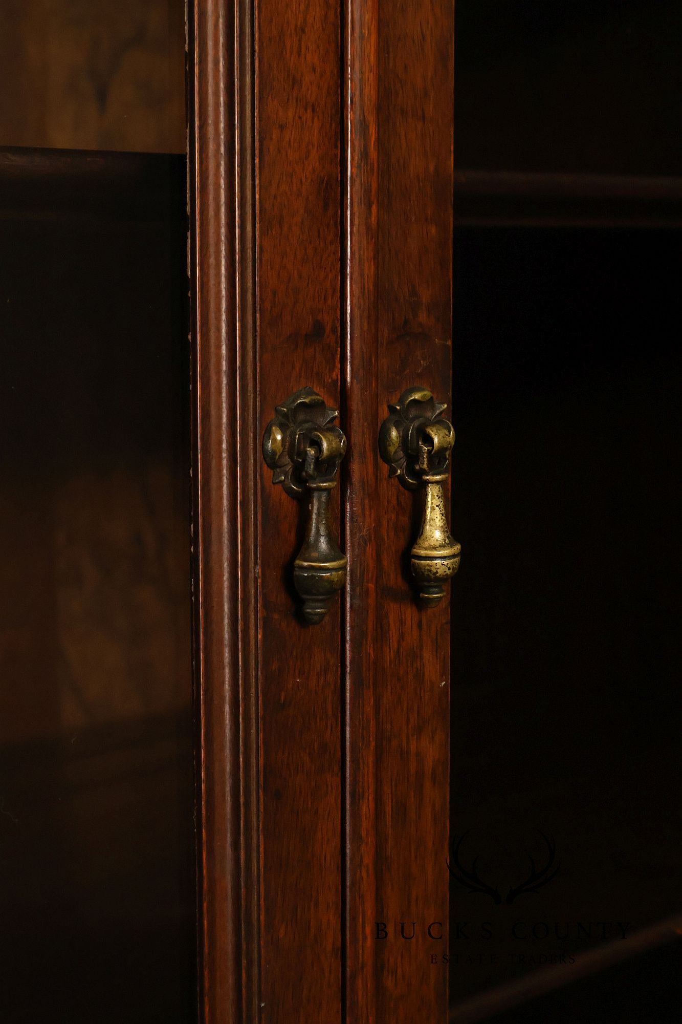 Rockford Republic Furniture Company 1920's Walnut China Display Cabinet