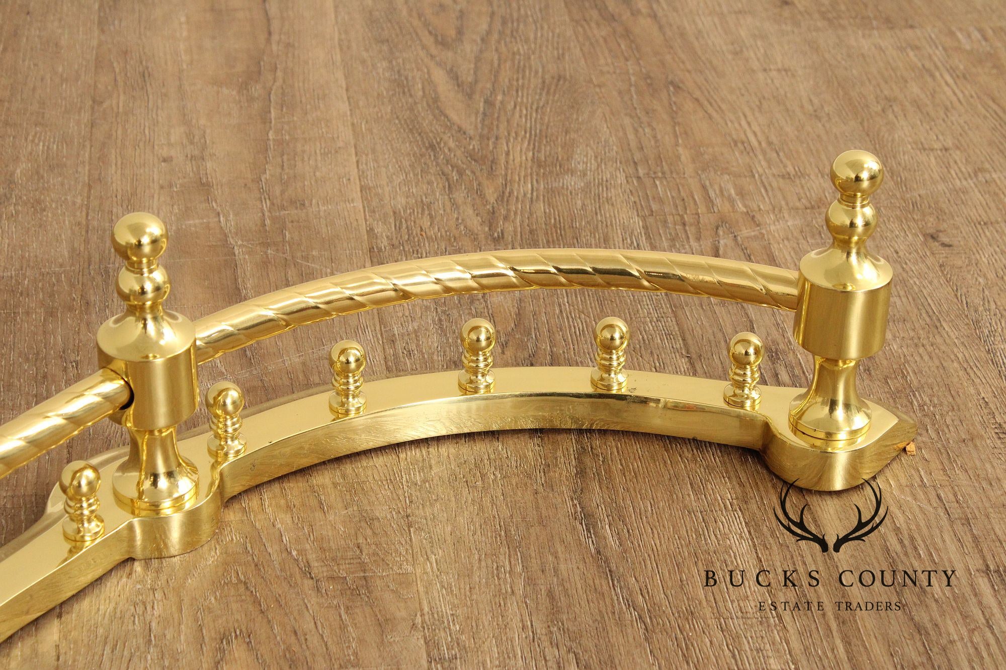 Traditional Polished Brass Fireplace Fender