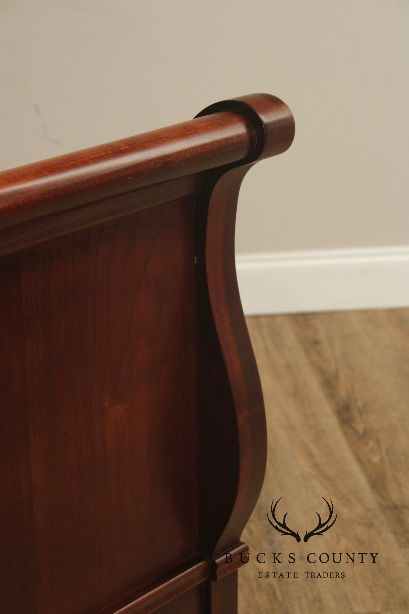 Louis Philippe Style Cherry King Sleigh Bed