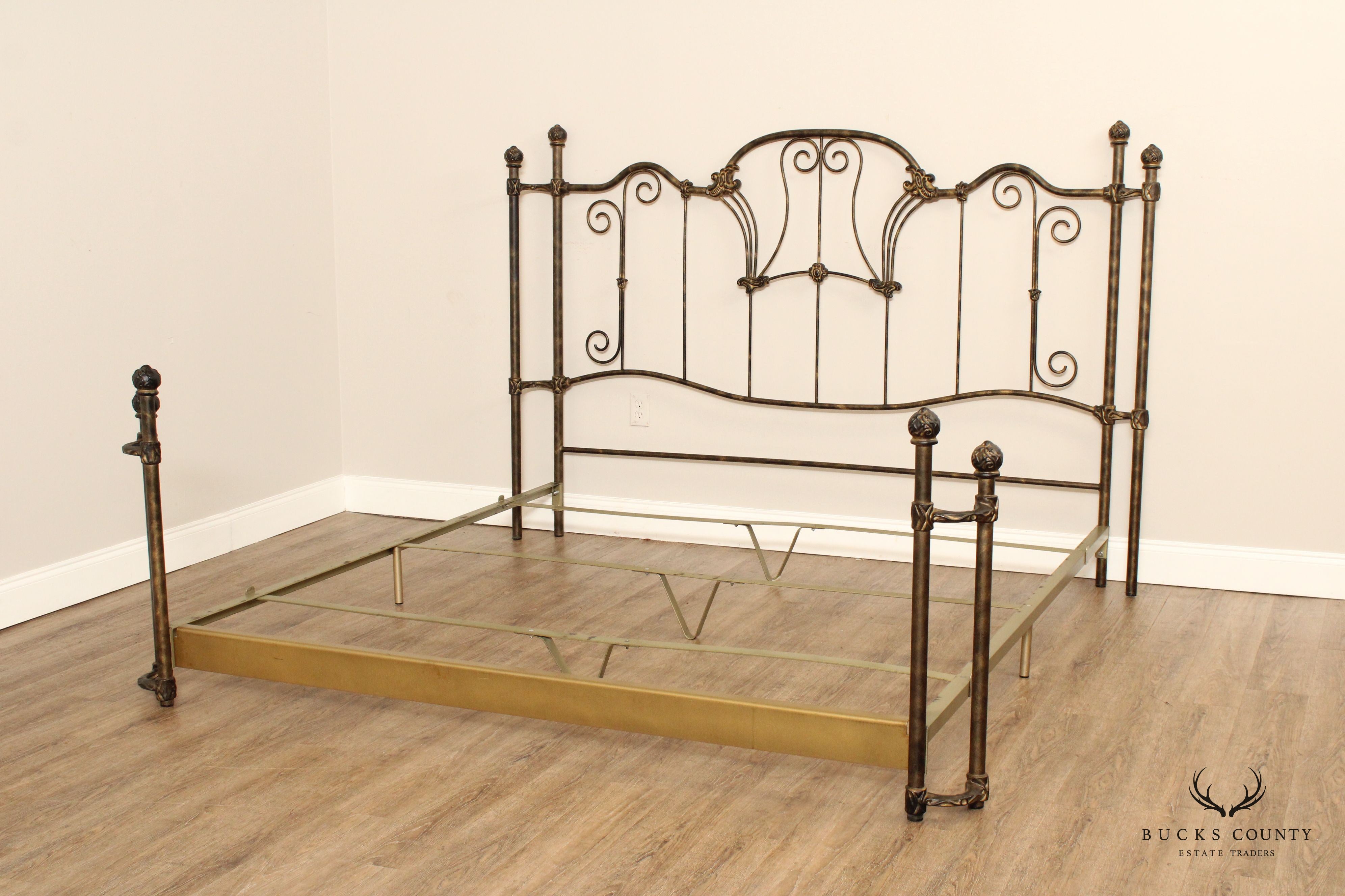 French Style Olympic California King Wrought Iron Bed Frame