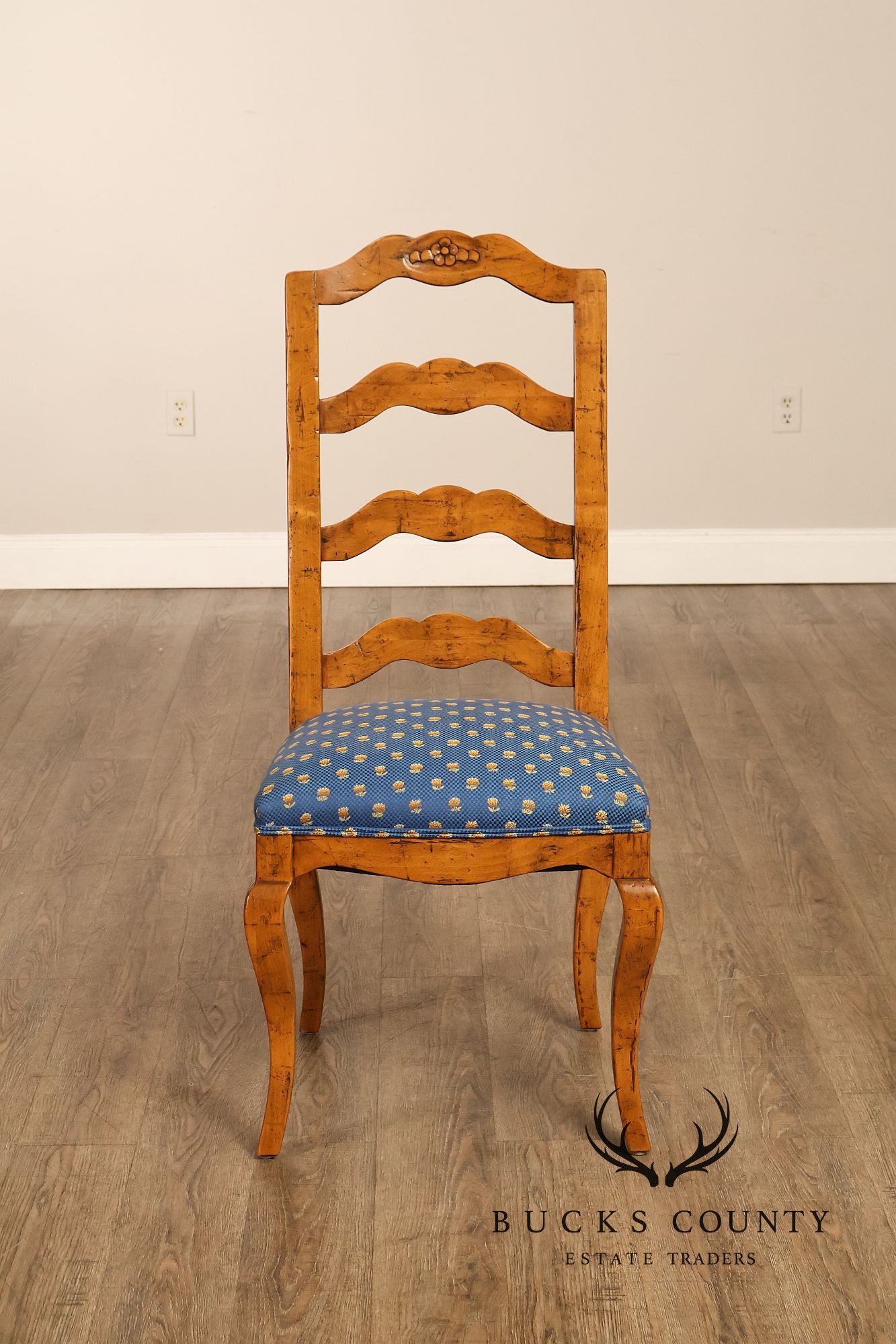 Guy Chaddock Set Of Twelve Basque Hickory Ladder Back Dining Chairs