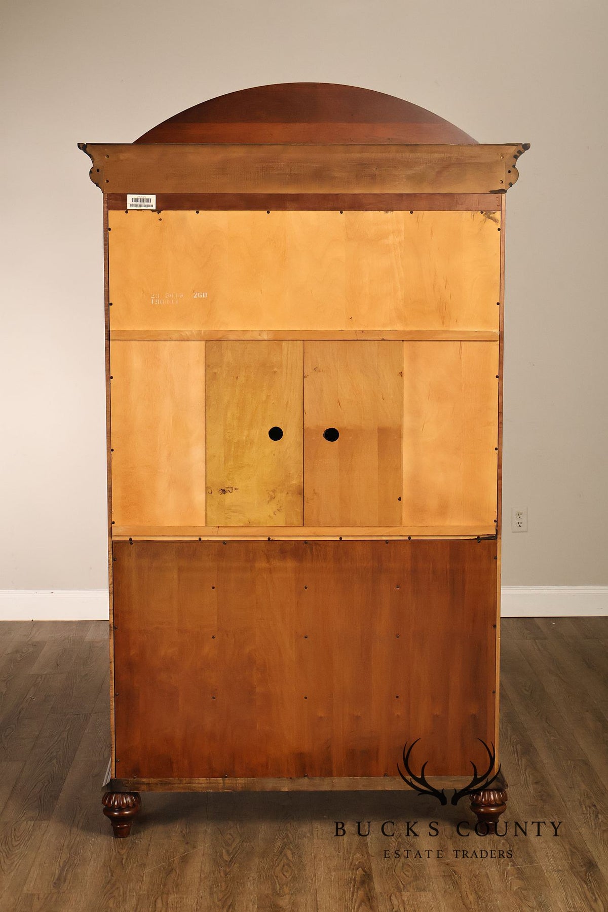 Ethan Allen 'British Classics' Carved Maple And Birch Armoire