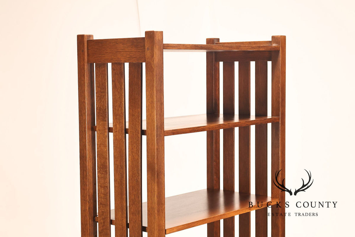 Stickley Mission Collection Oak Open Bookcase