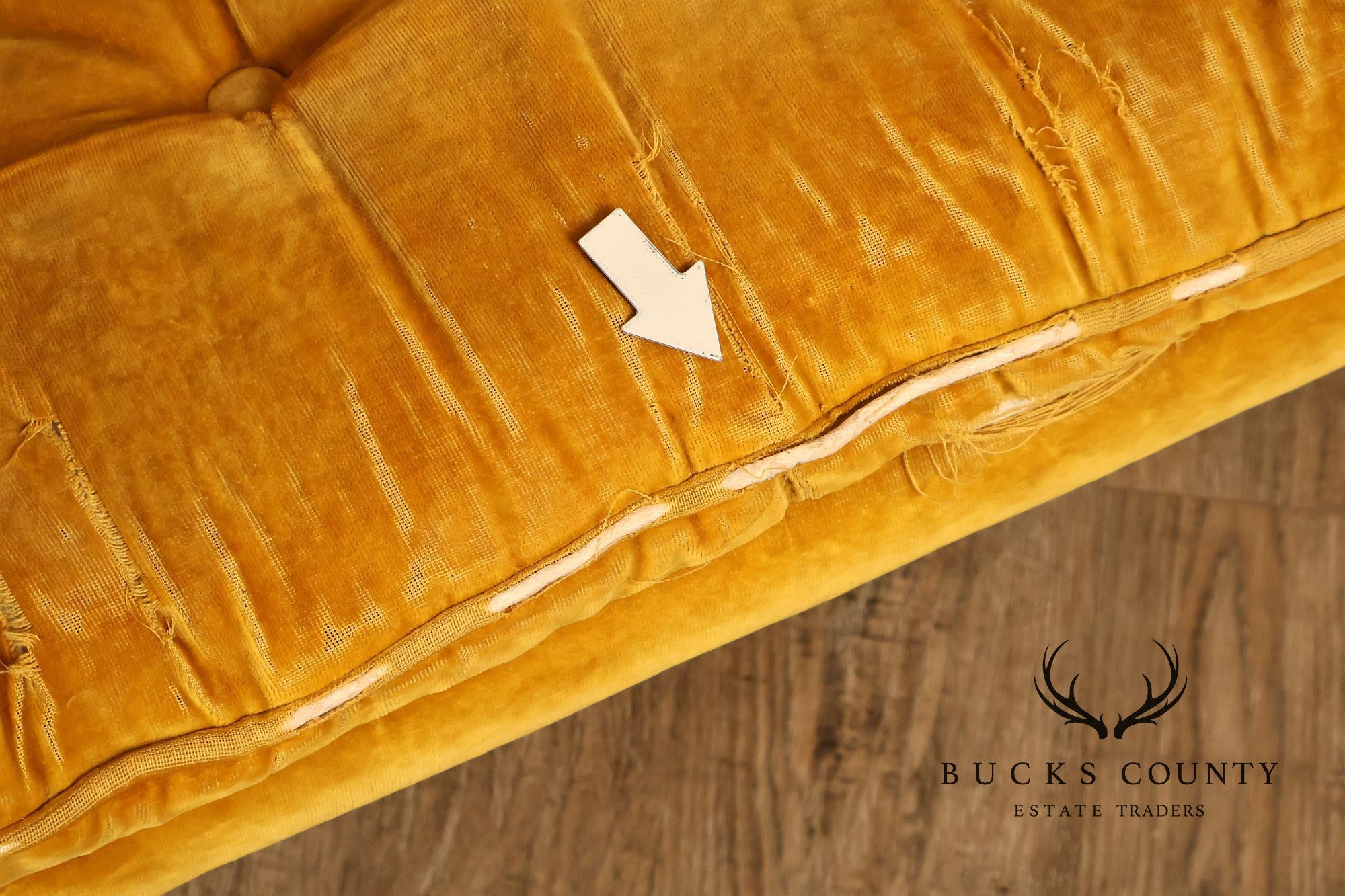 Mid Century Modern Tufted Lounge Chair and Ottoman