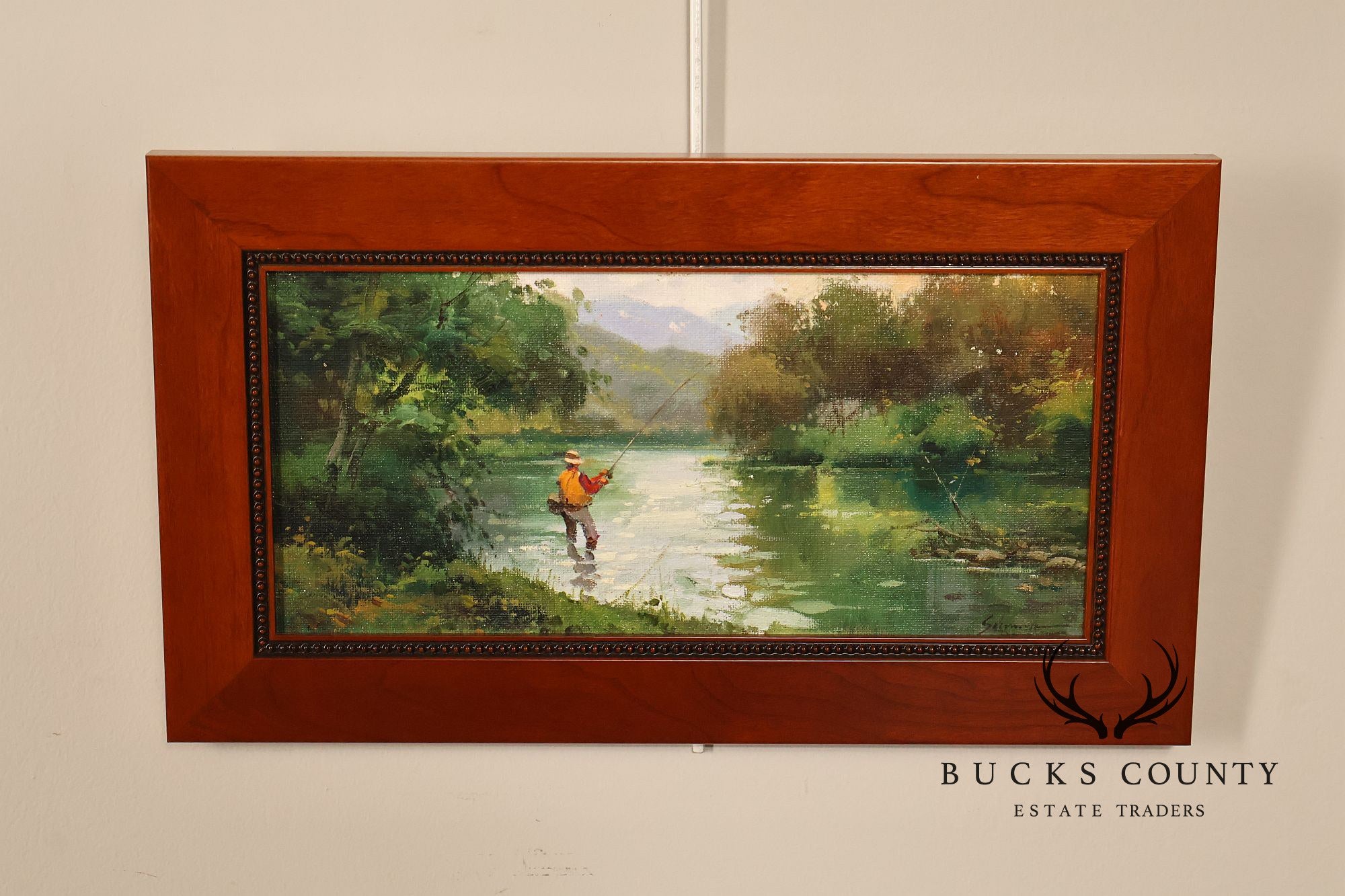 Salvador Caballero Pair of Fishermen Paintings