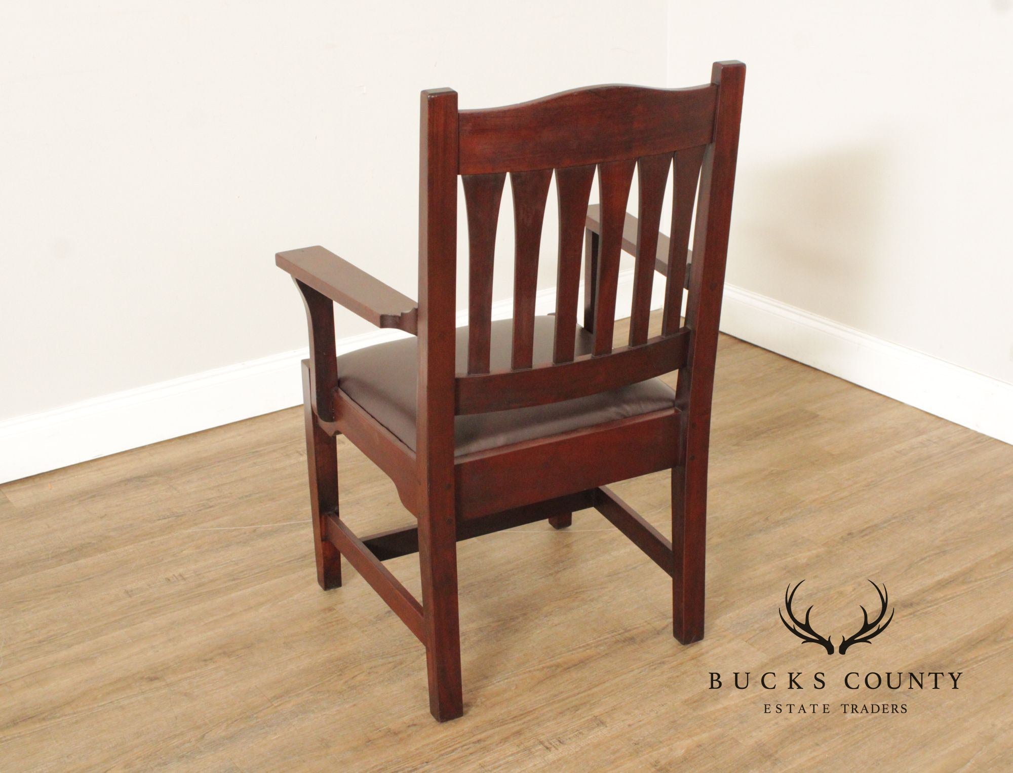 L. & J.G. Stickley Antique Mission Mahogany Armchair