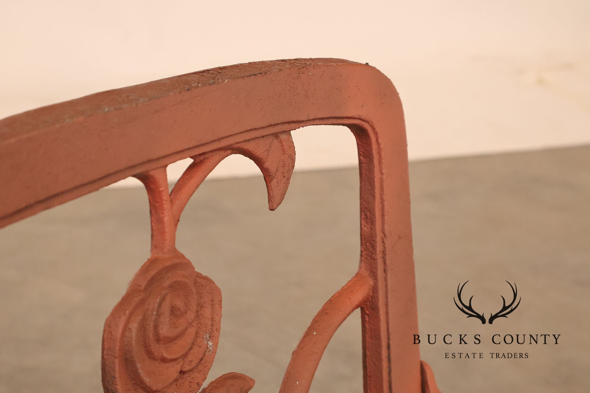 Cast Aluminum Vintage Rose Garden Bench