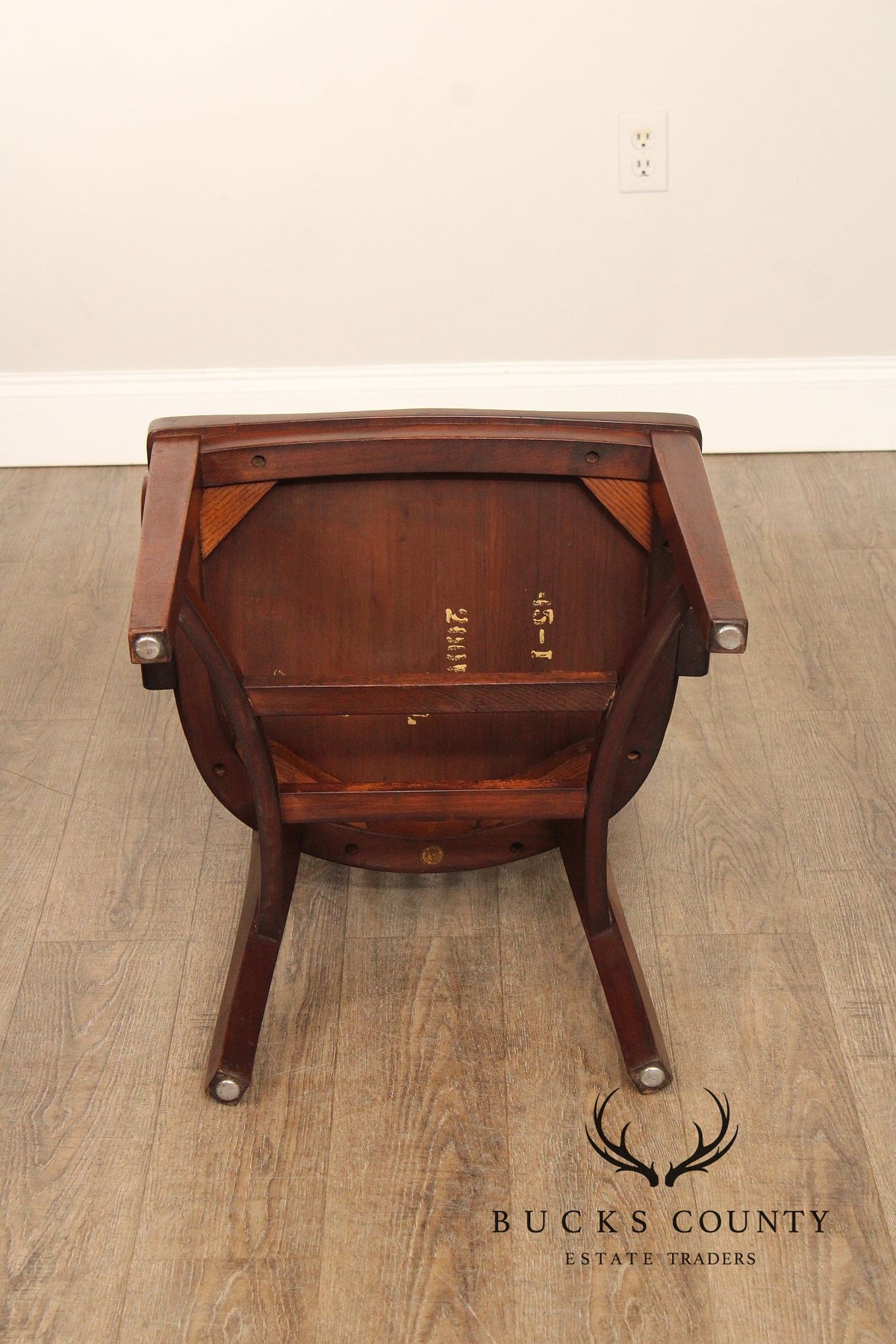 The Milwaukee Chair Co. Assembled Set Of Five Solid Walnut Bankers Chairs