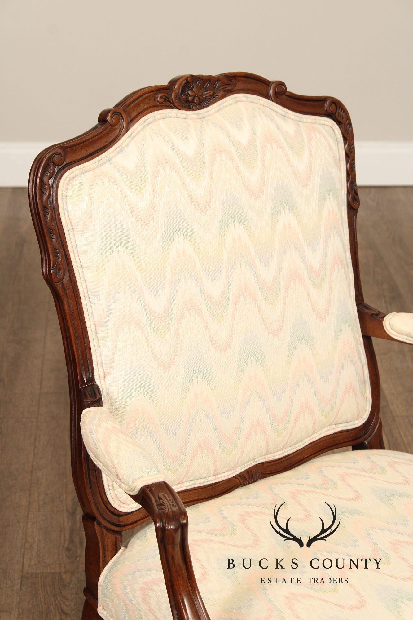 French Louis XV Style Fauteuil Armchair
