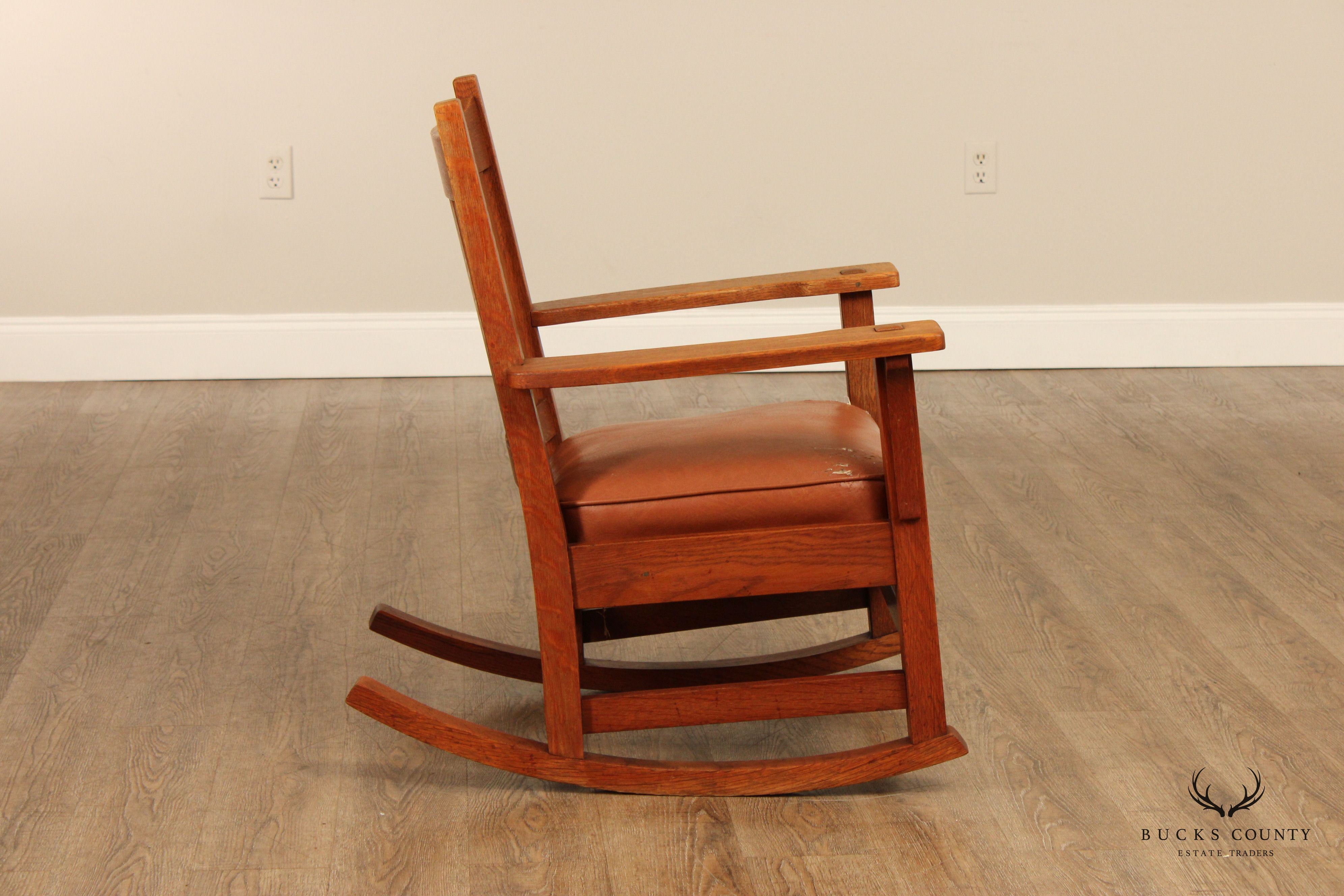 L. & J.G. Stickley Antique Mission Oak Rocker