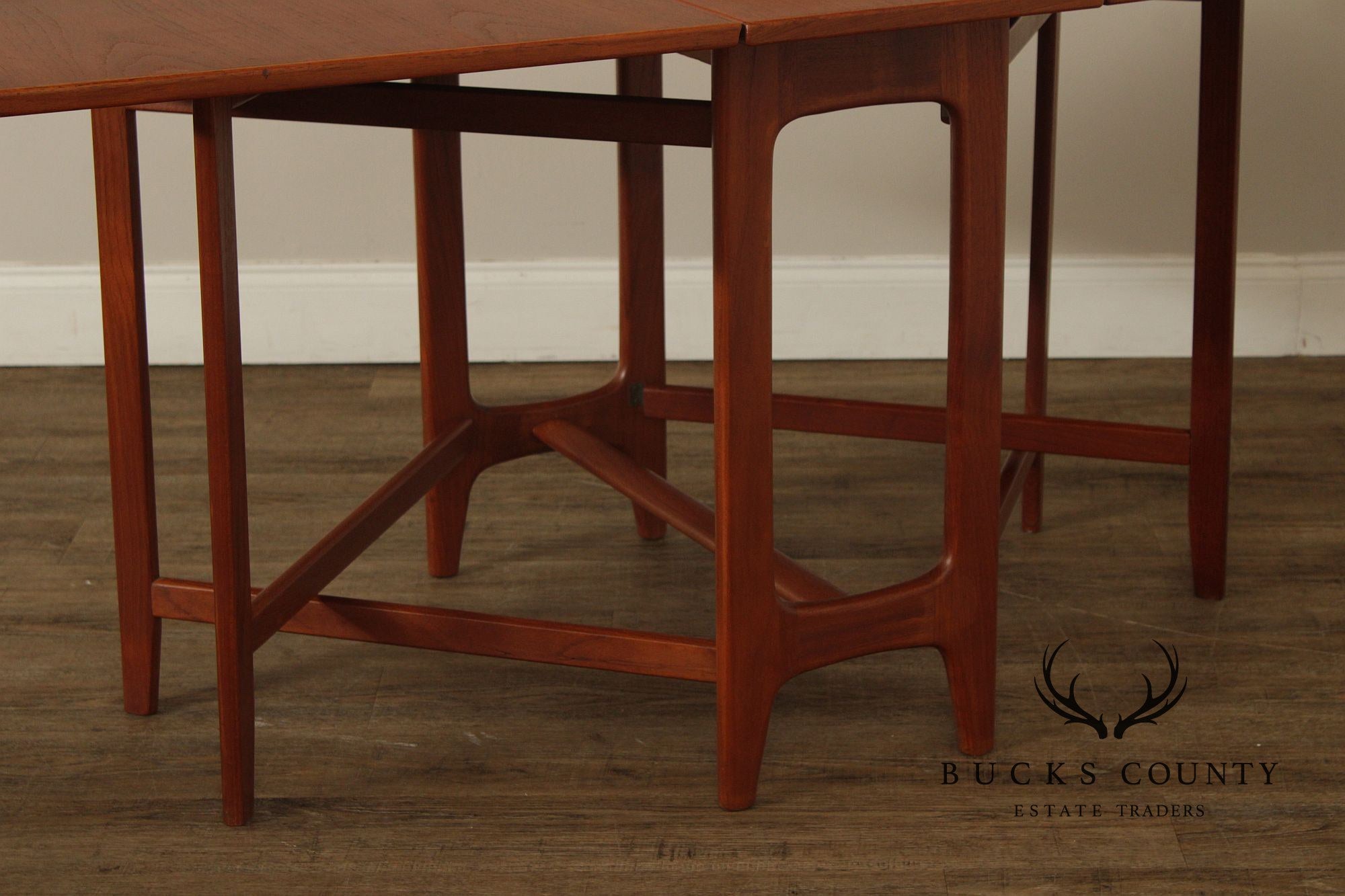 Kleppe Møbelfabrik Danish Modern Teak Drop-Leaf Dining Table