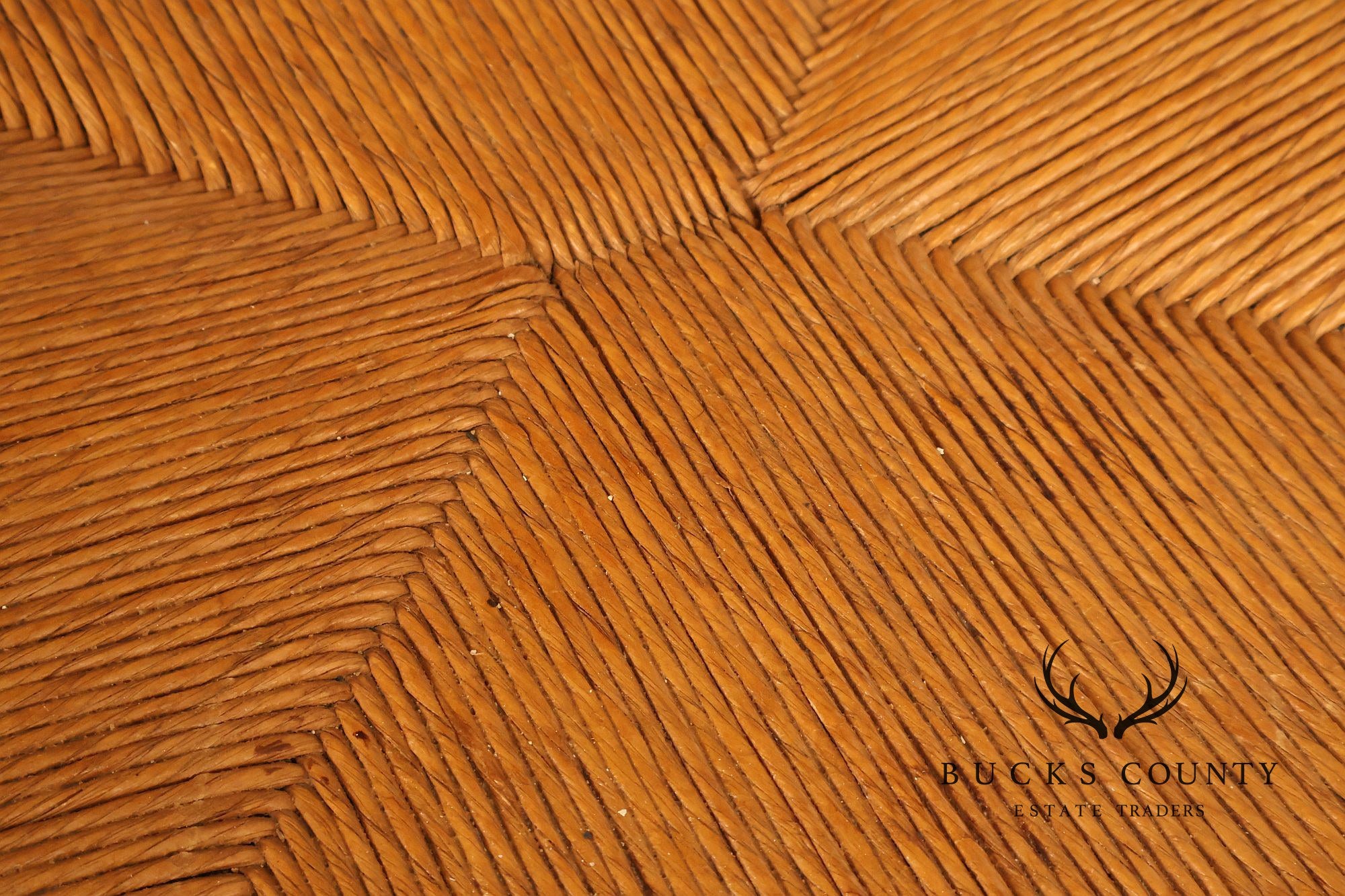 E.A. Clore Custom Walnut Set Of Eight Ladder Back Dining Chairs