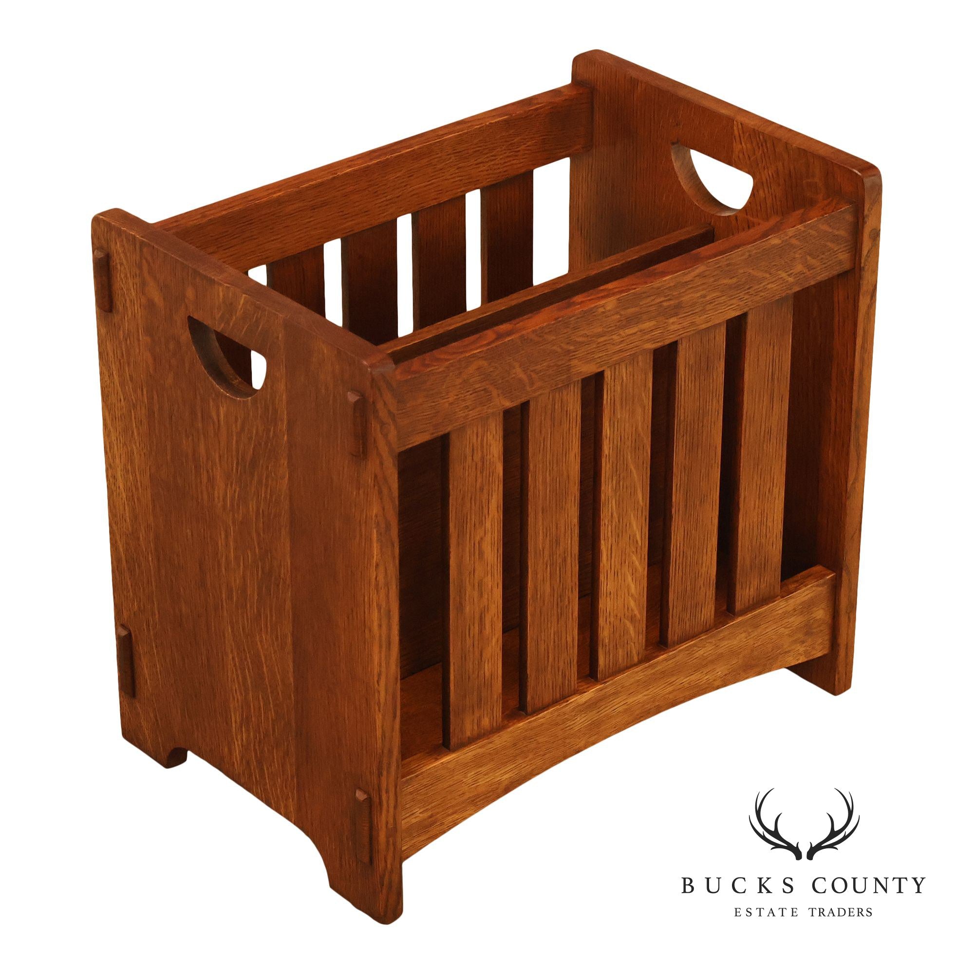 Stickley Mission Collection Oak Magazine Rack
