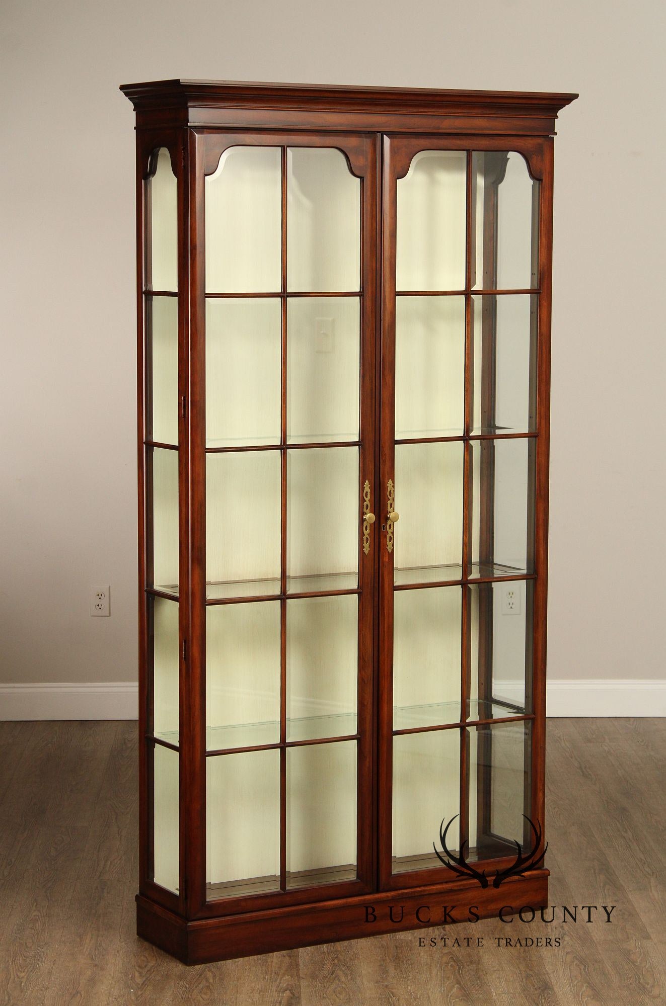 Union National Fruitwood Display Cabinet