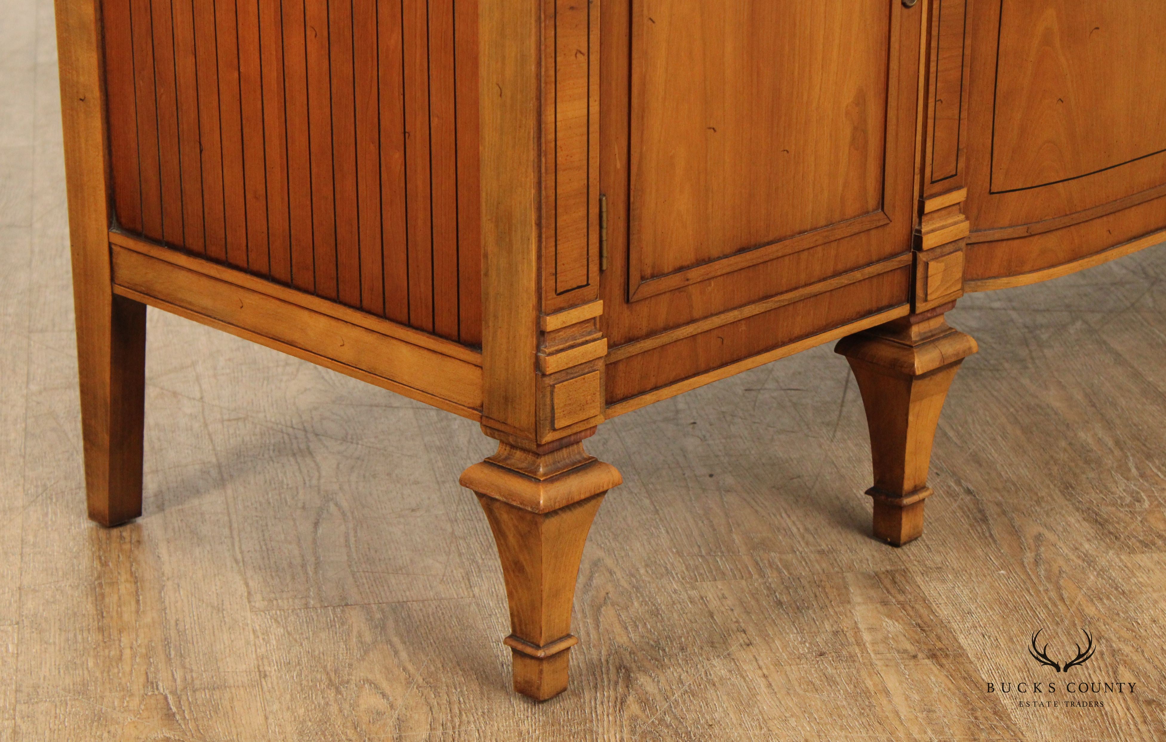 Vintage French Directoire Style Walnut Buffet Sideboard