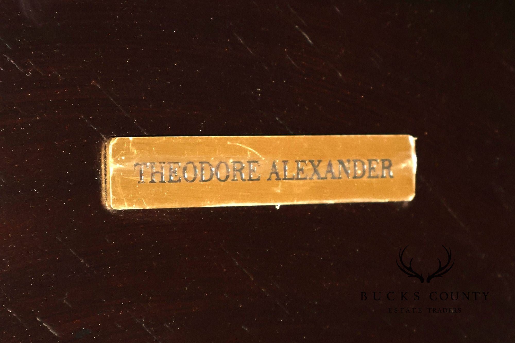 Theodore Alexander 'L'Usine' Round Bistro Accent Table