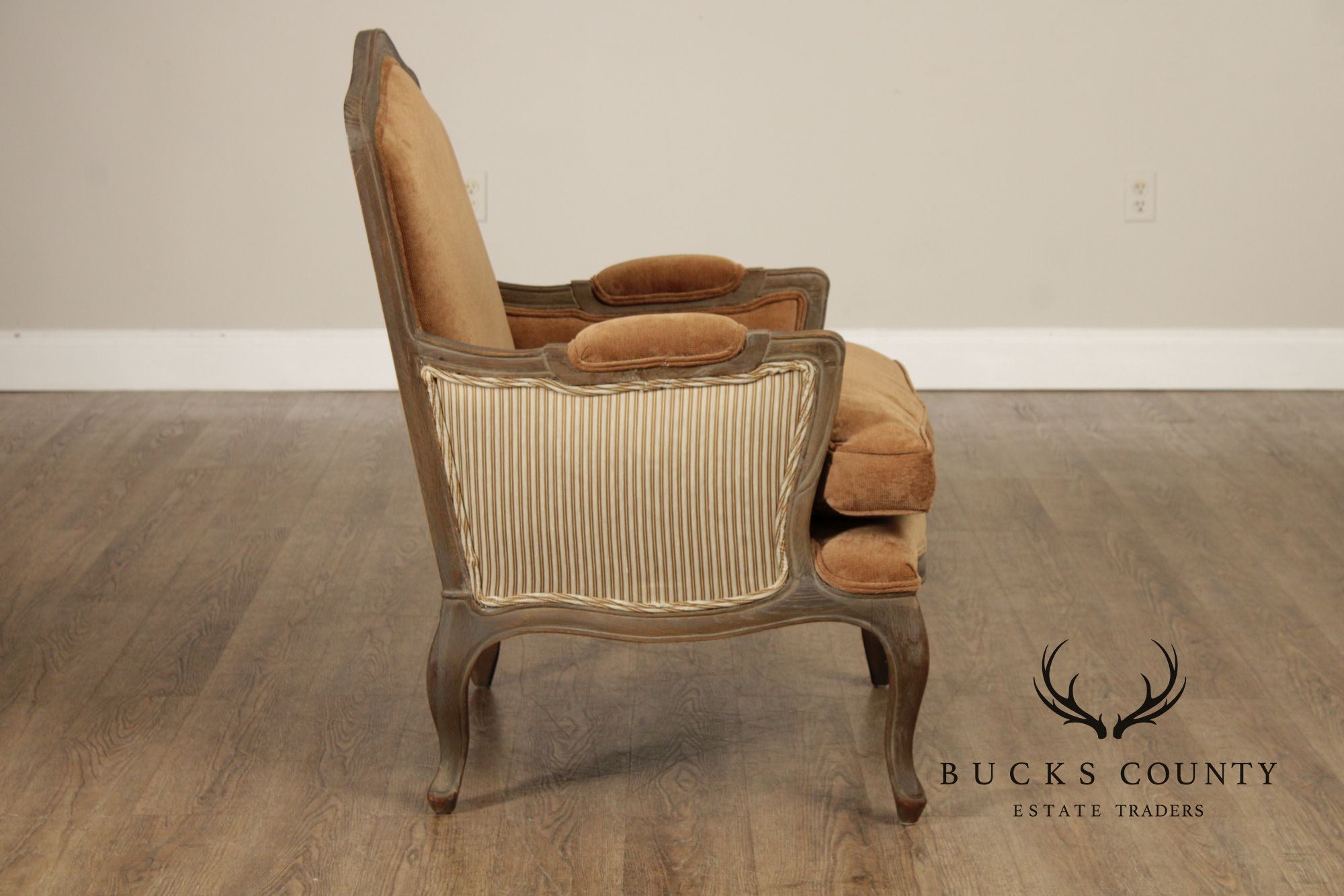 Restoration Hardware French Louis XV Style Marseilles Pair Of Bergere Chairs