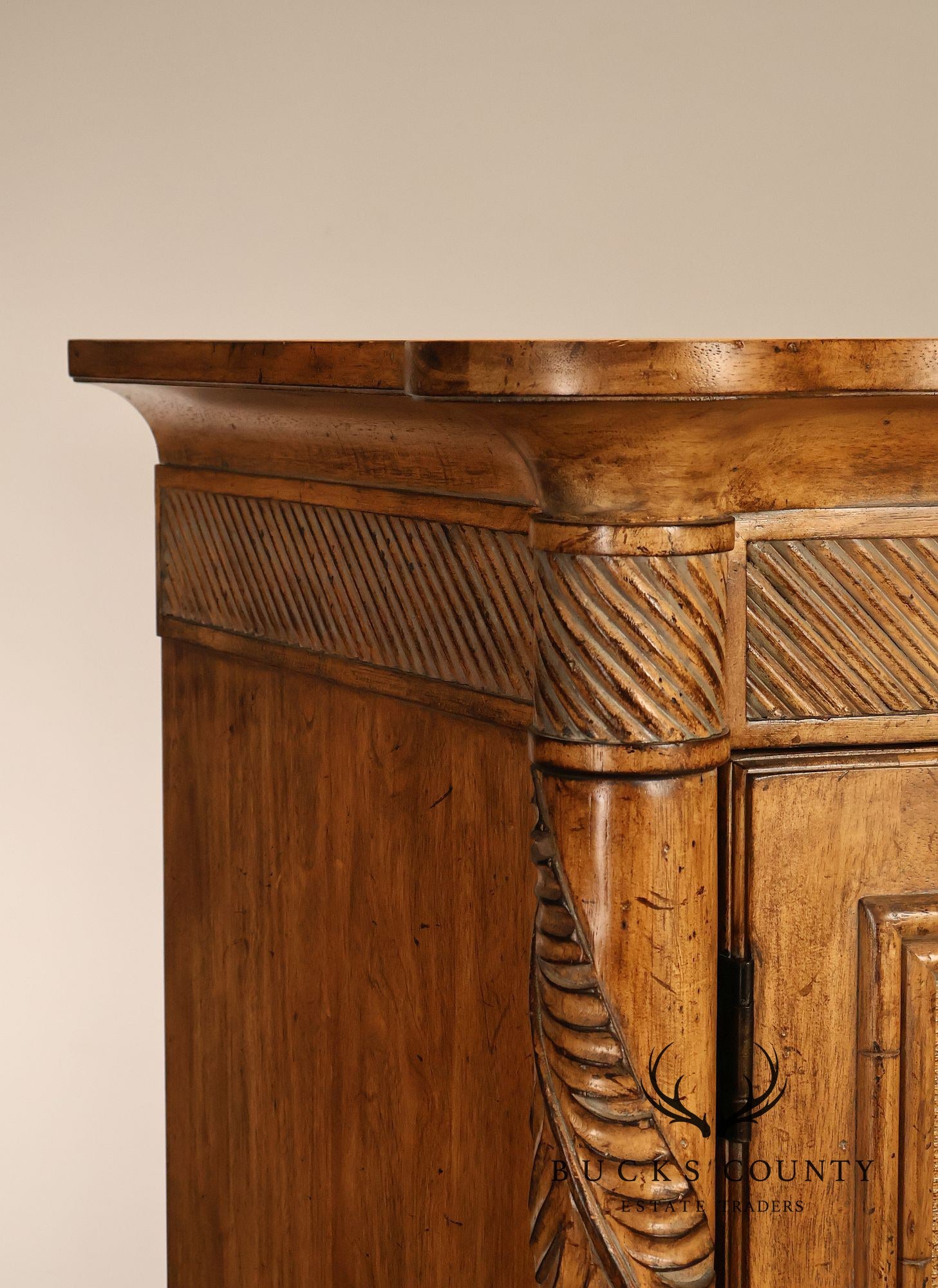 Tommy Bahama Home By Lexington Bow Front Linen Press Storage Armoire Cabinet
