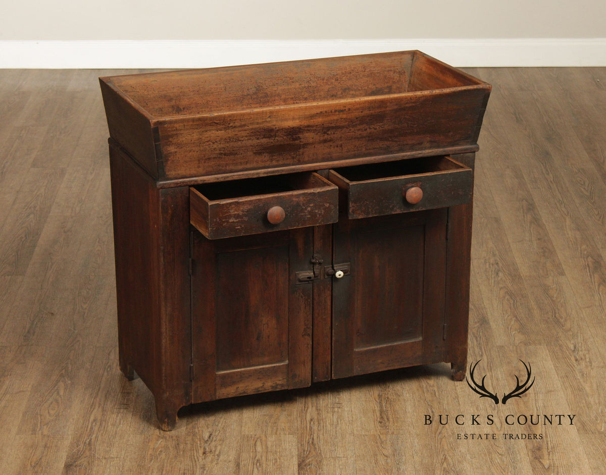Antique Primitive Dry Sink Washstand Cabinet