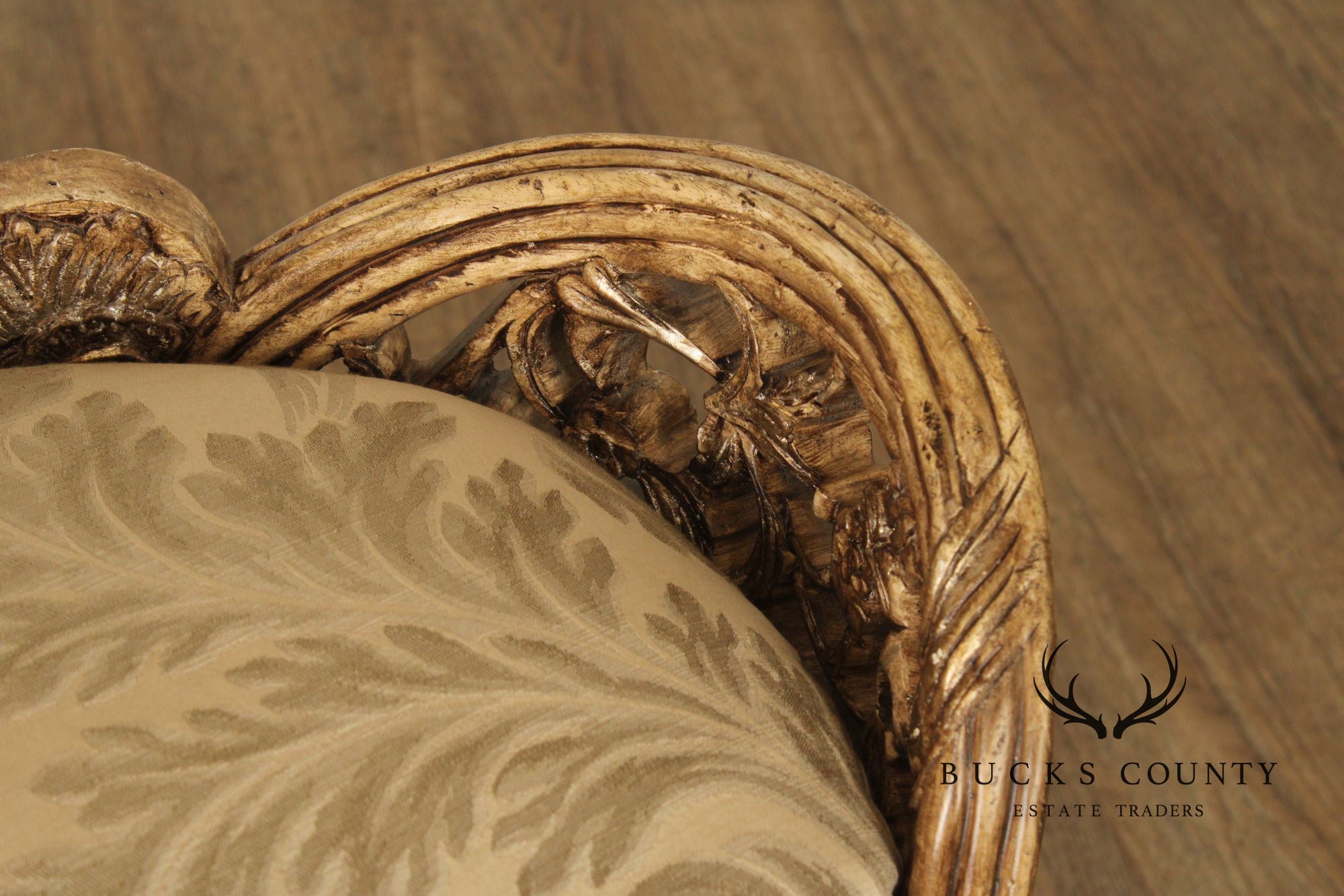 Italian Rococo Style Antiqued Window Bench