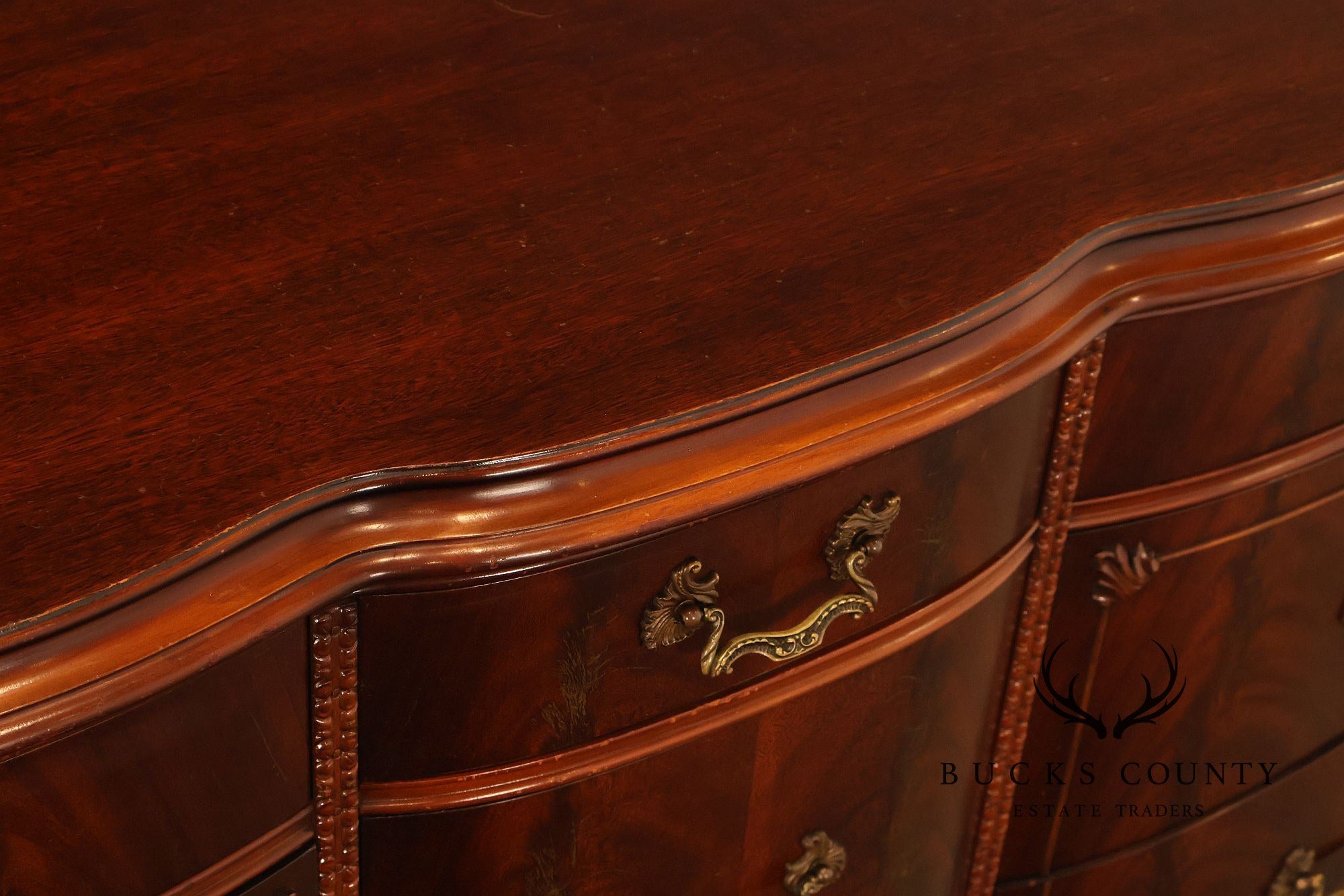 Vintage 1940s Mahogany Chest of Drawers