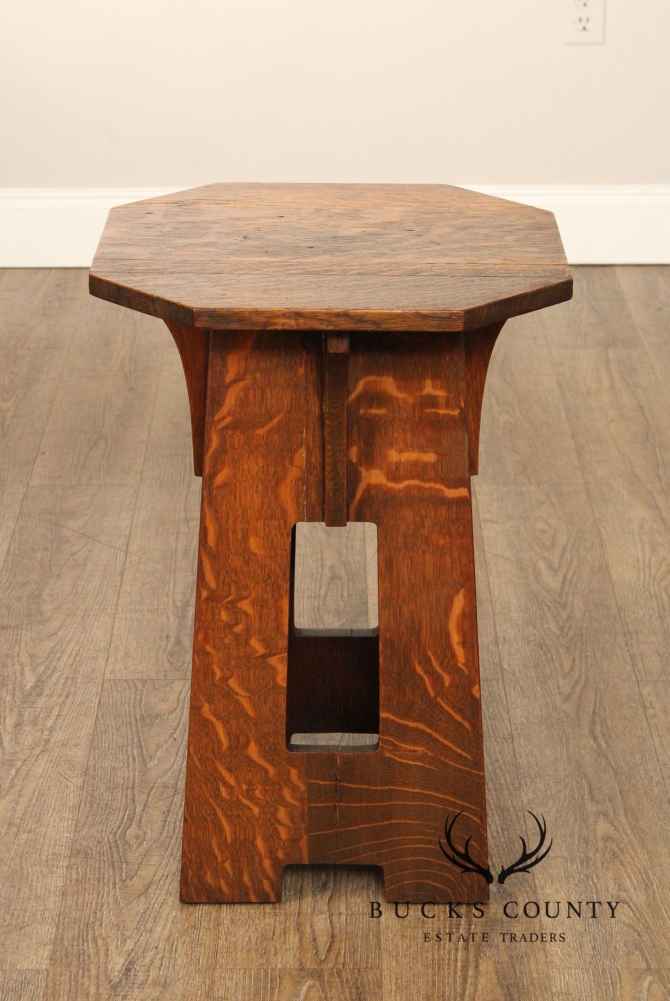 Limbert Antique Mission Oak Tabouret