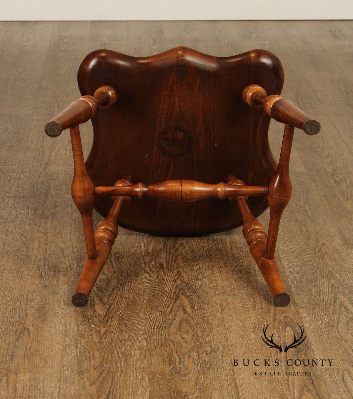 Frederick Duckloe Colonial Revival Style Pair of Windsor Side Chairs