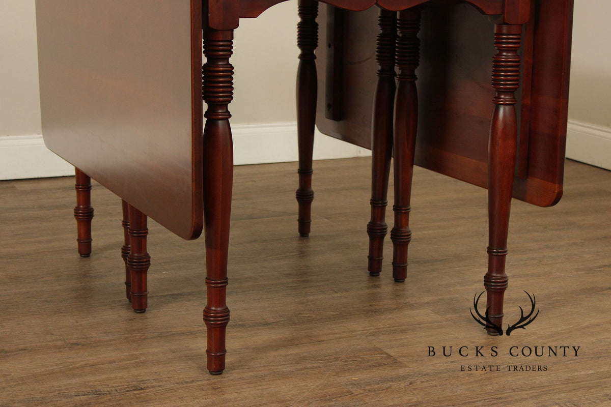 Empire Furniture Cherry Drop-Leaf Expandable Dining Table